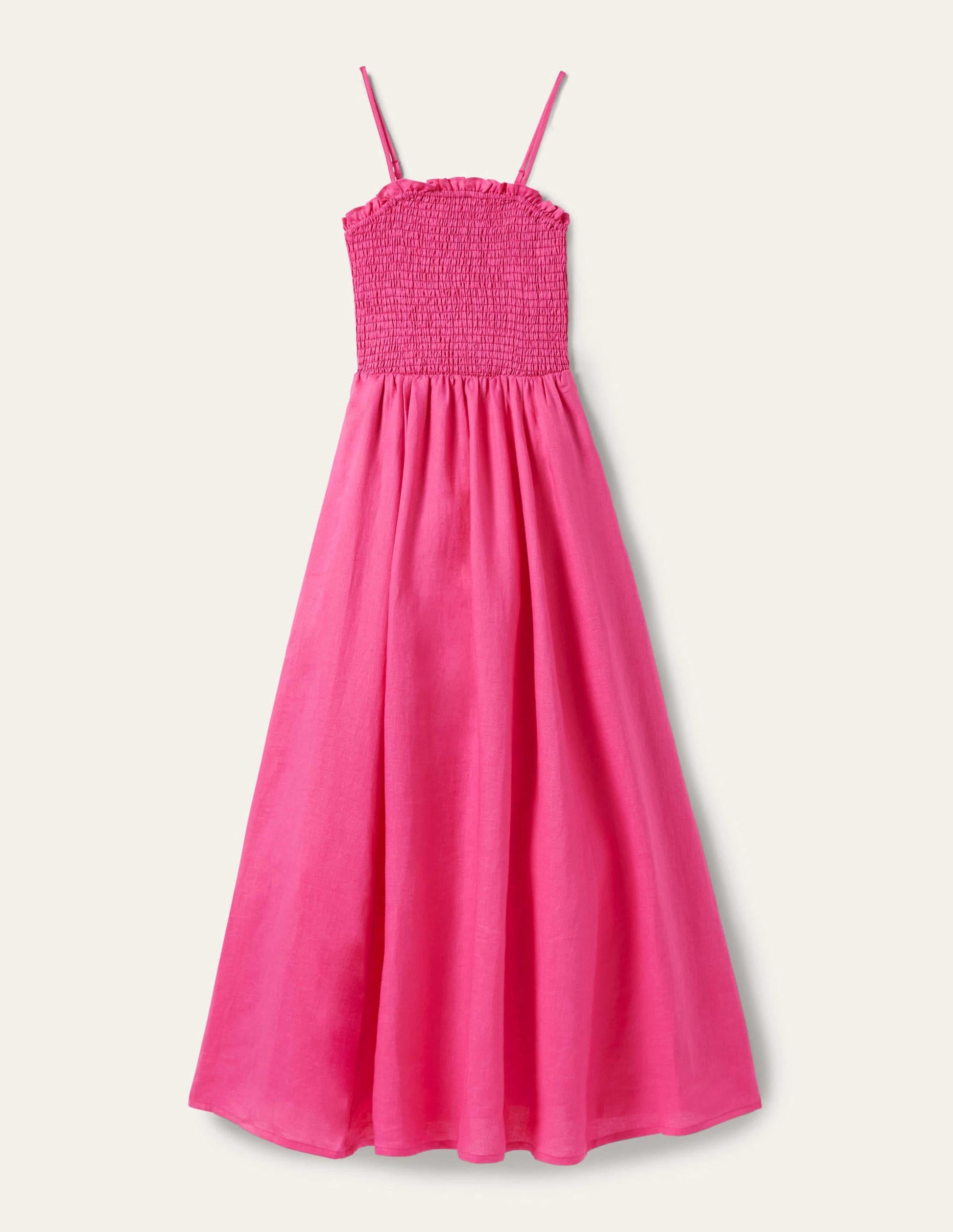 Strapless Linen Midi Dress-Pop Pansy-6
