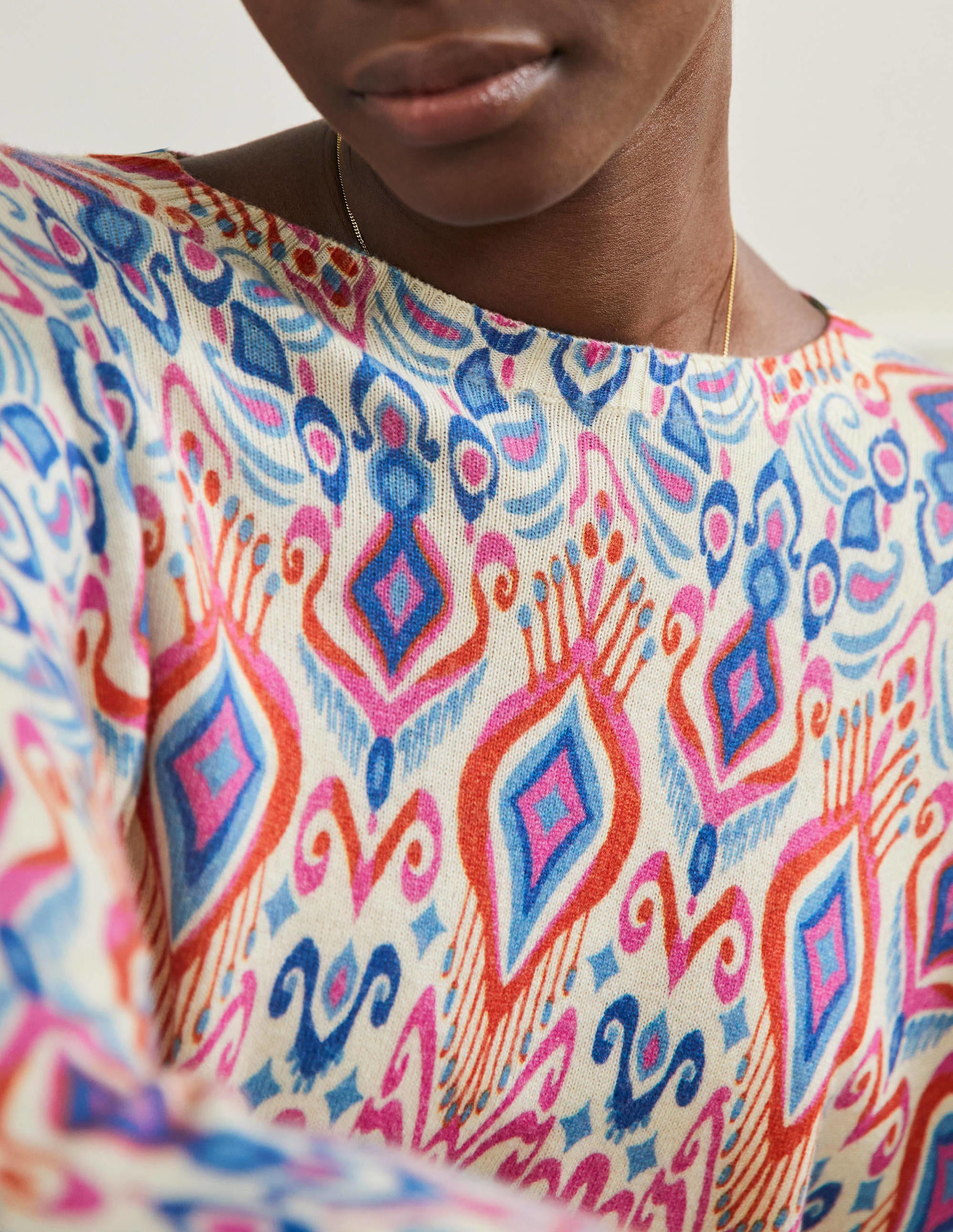 Margot Cashmere Jumper-Ikat Paradise - Image 2