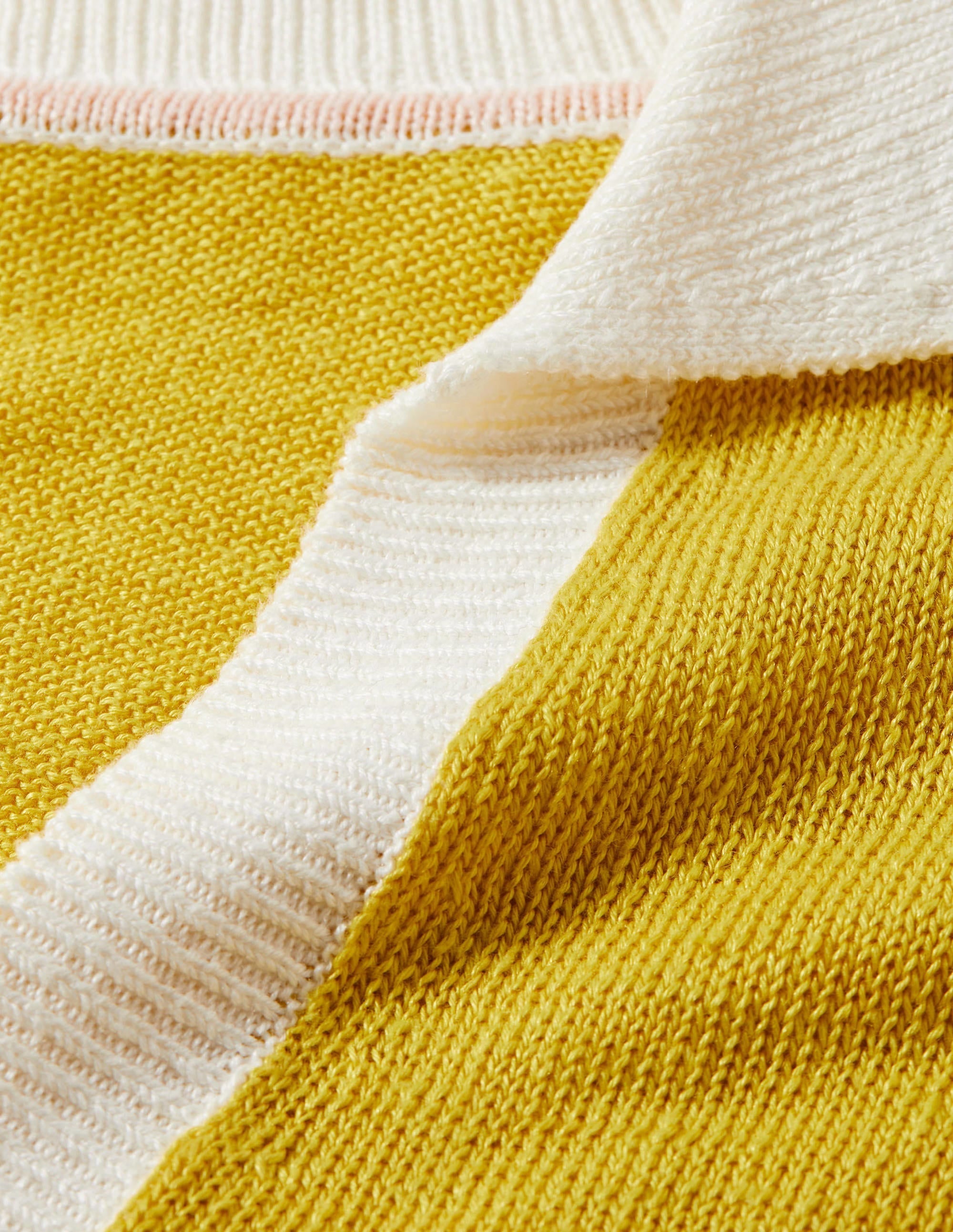 Linen Collared Jumper-Lemon Fizz, Ivory - Image 6