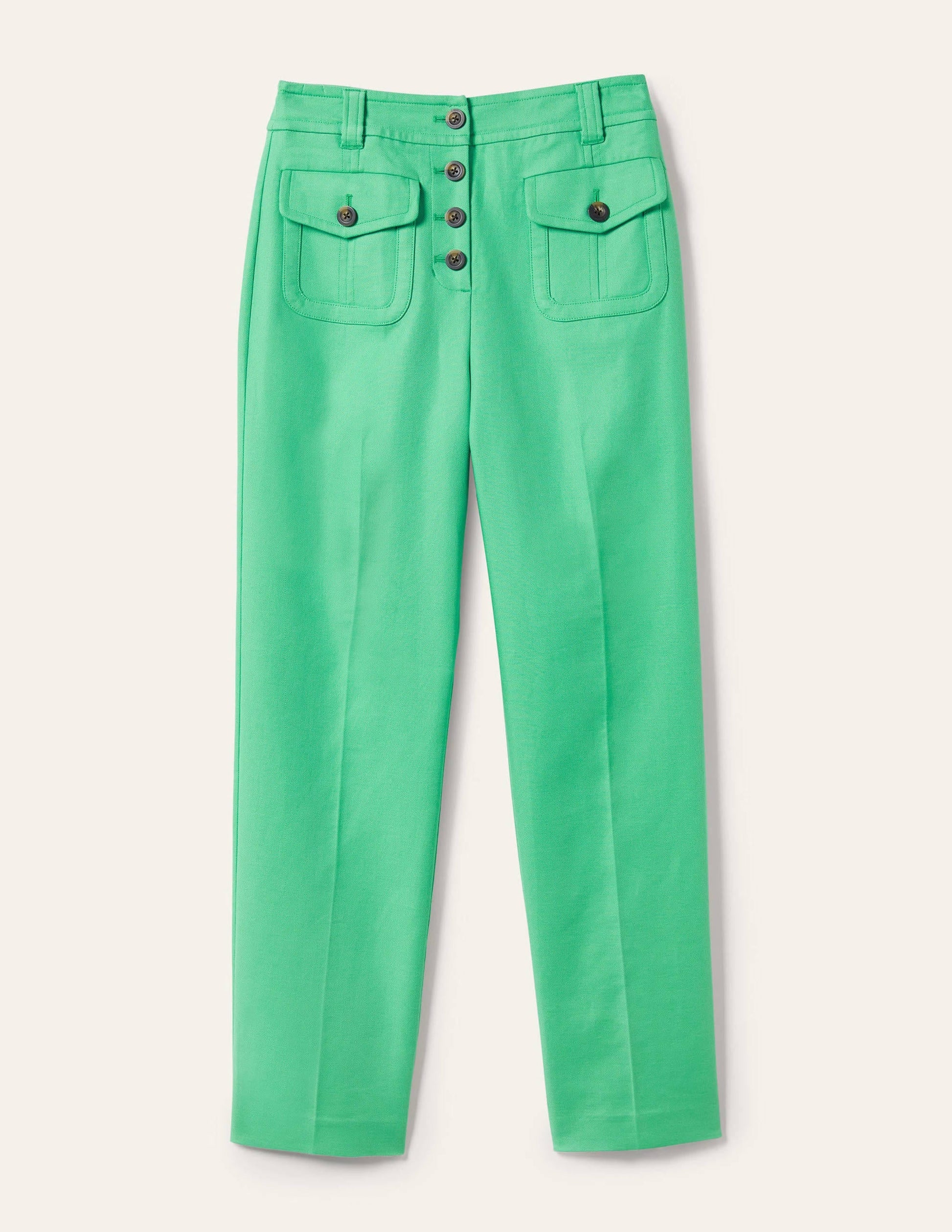 Carrie High Waisted Trousers-Green Lagoon-6