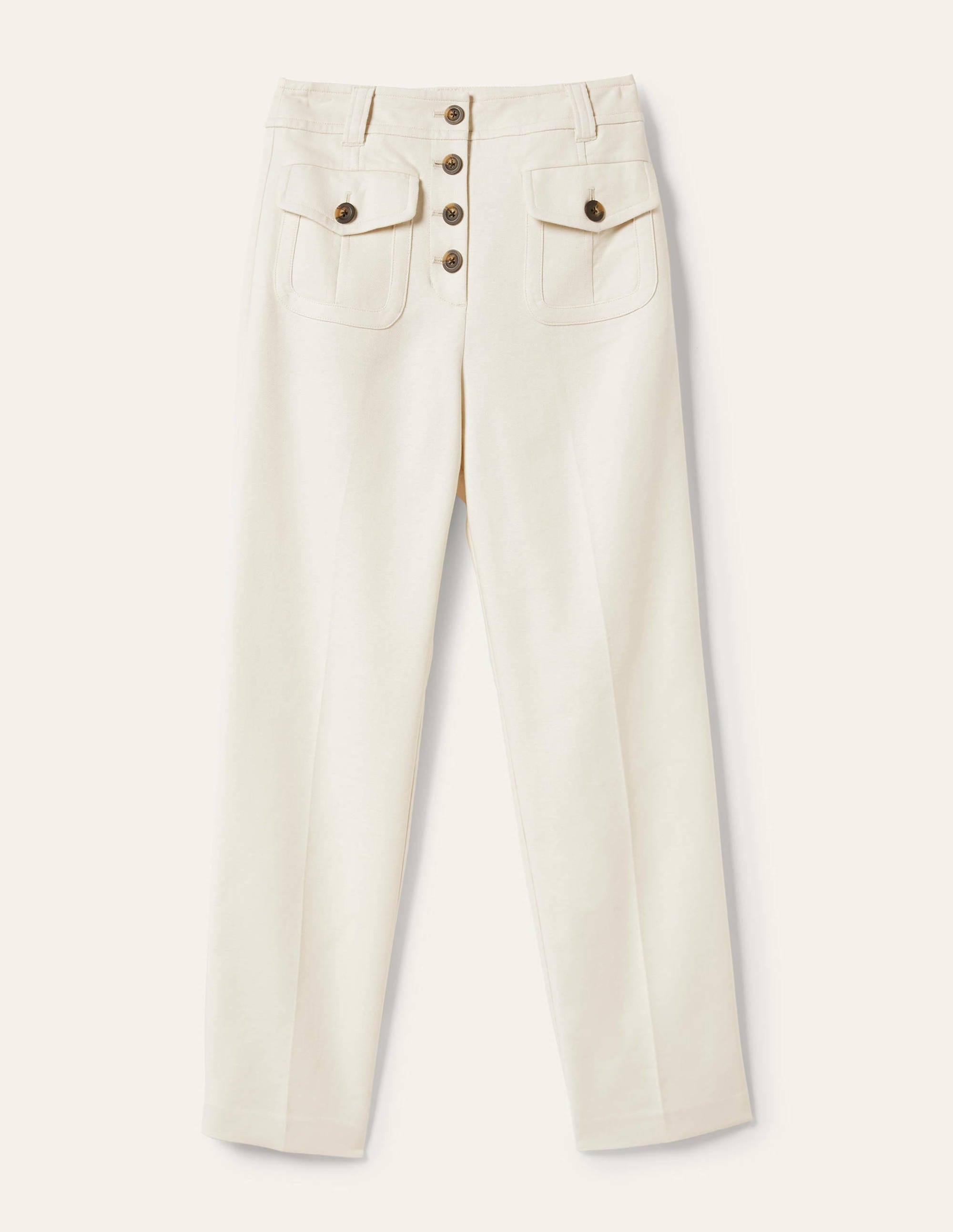 Carrie High Waisted Trousers-Meringue - Image 6