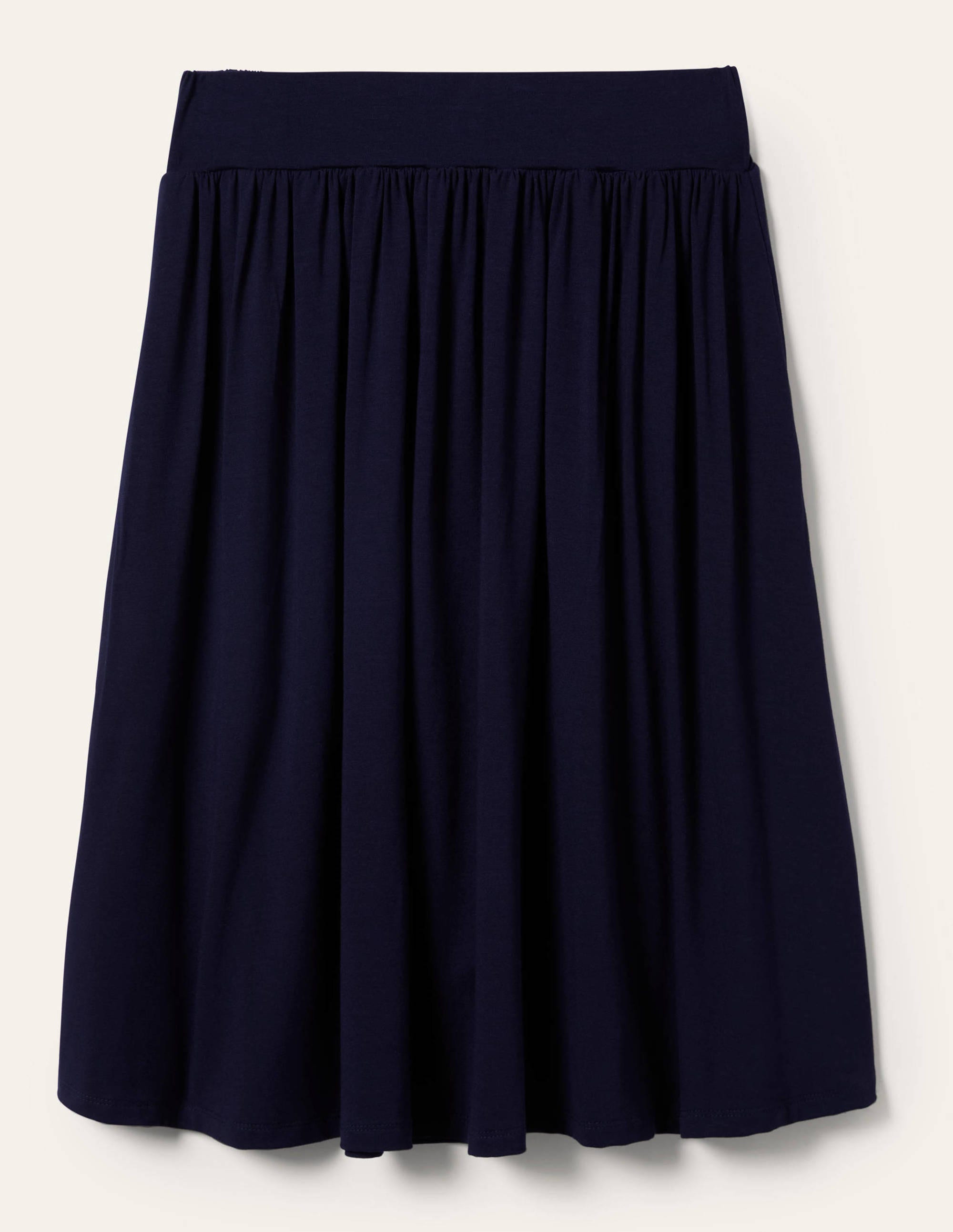 Pull On Jersey Mini Skirt-Navy - Image 5