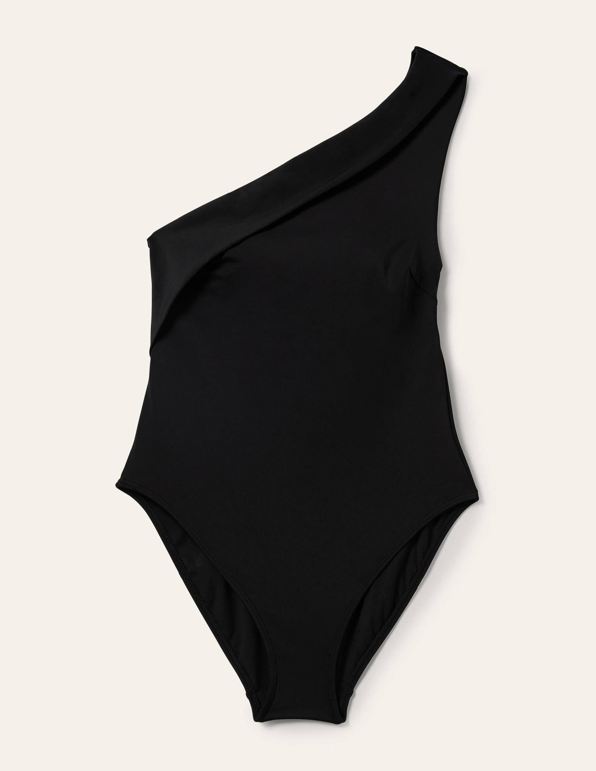 Sorrento One Shoulder Swimsuit-Black - Image 6