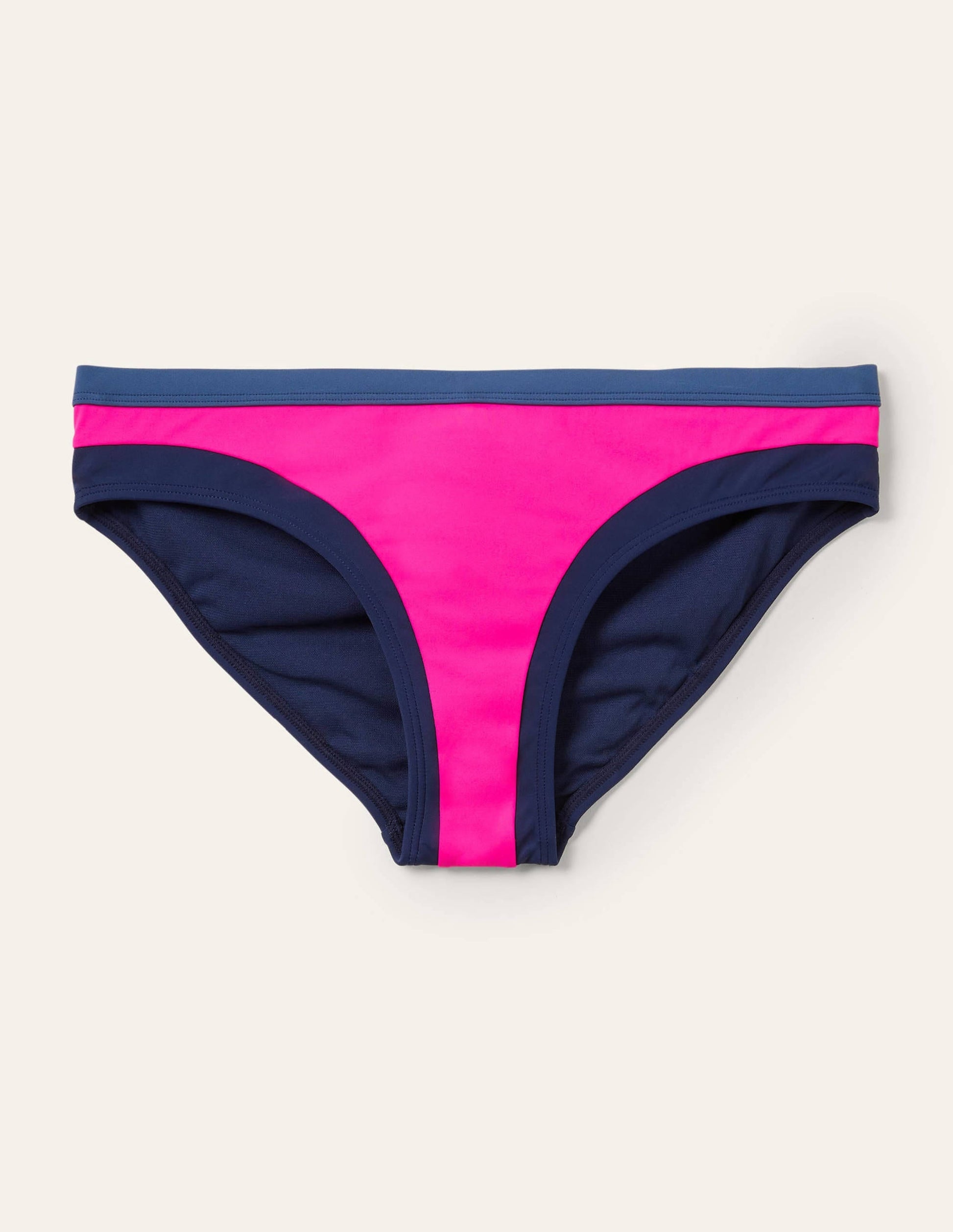 Santorini Bikini Bottoms-Neon Pink Colourblock-6