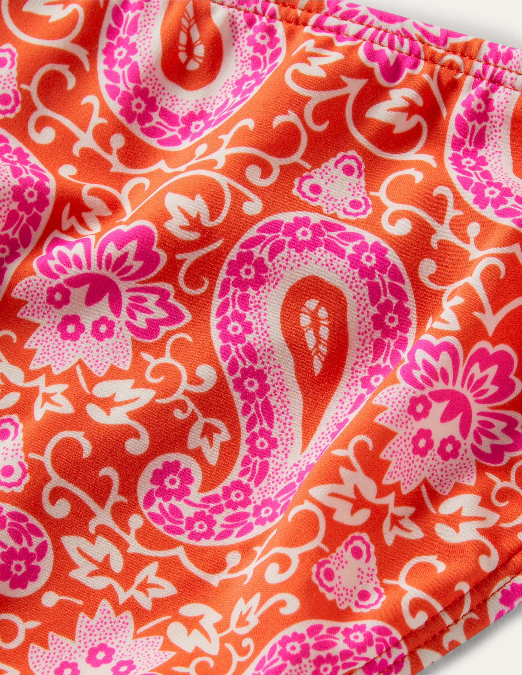 Classic Bikini Bottoms-Bright Papaya, Paisley - Image 6
