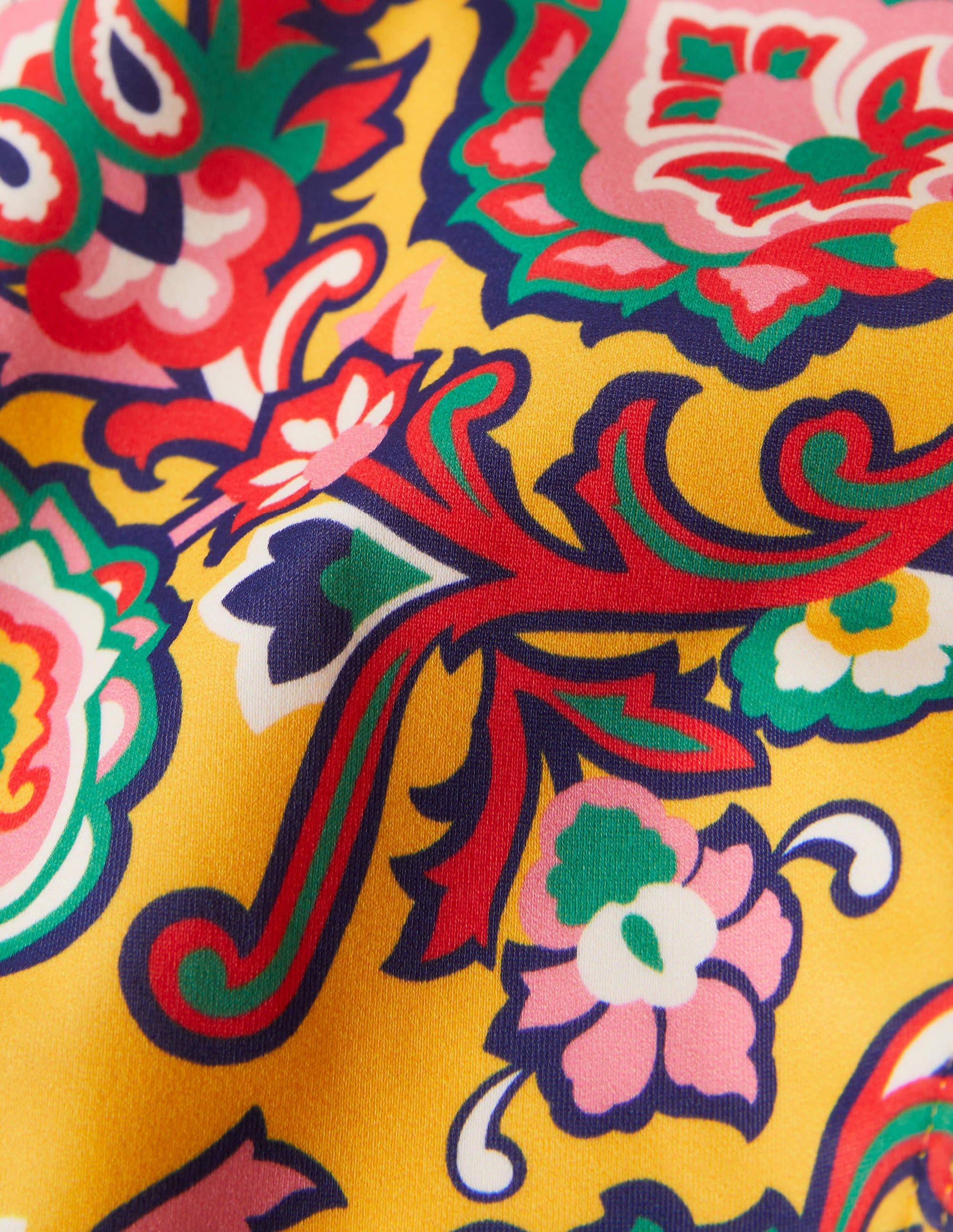 One Shoulder Cut Out Swimsuit-Honeycomb, Decorative Blooms - Image 6