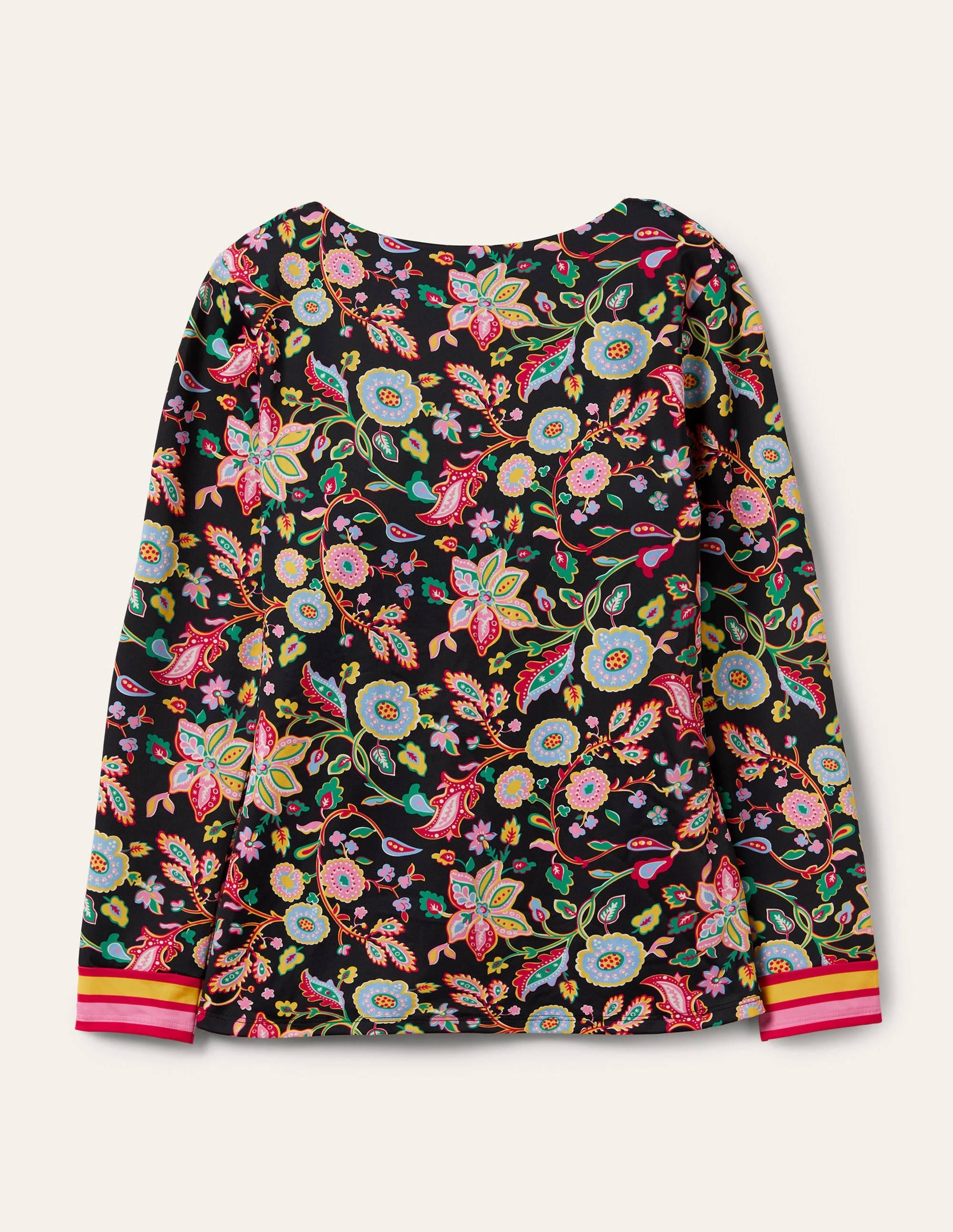 Long Sleeve Rash Guard-Nero, Opulent Paradise - Image 6