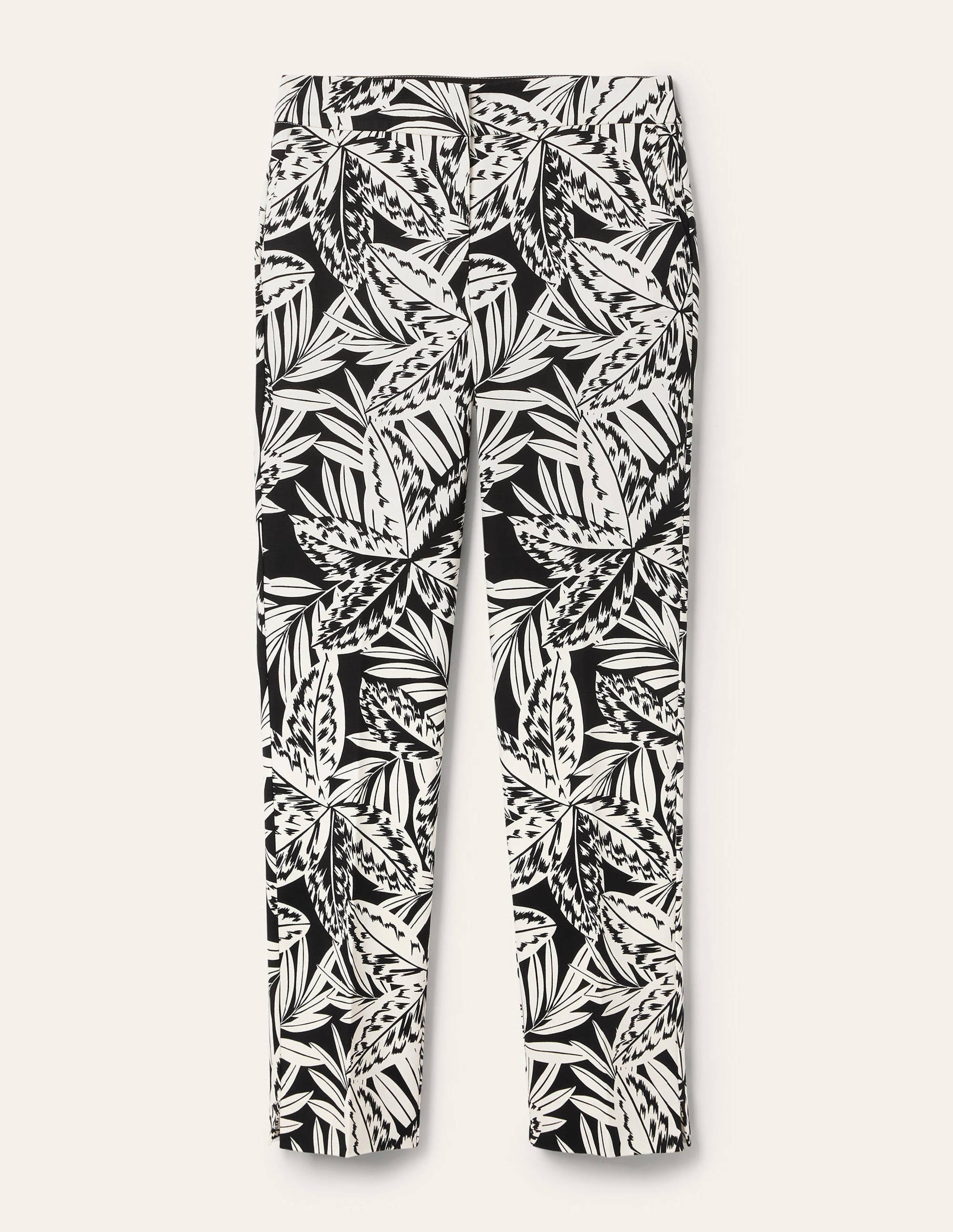 Richmond 7/8 Trouser-Black, Exotic Leaves - Image 5
