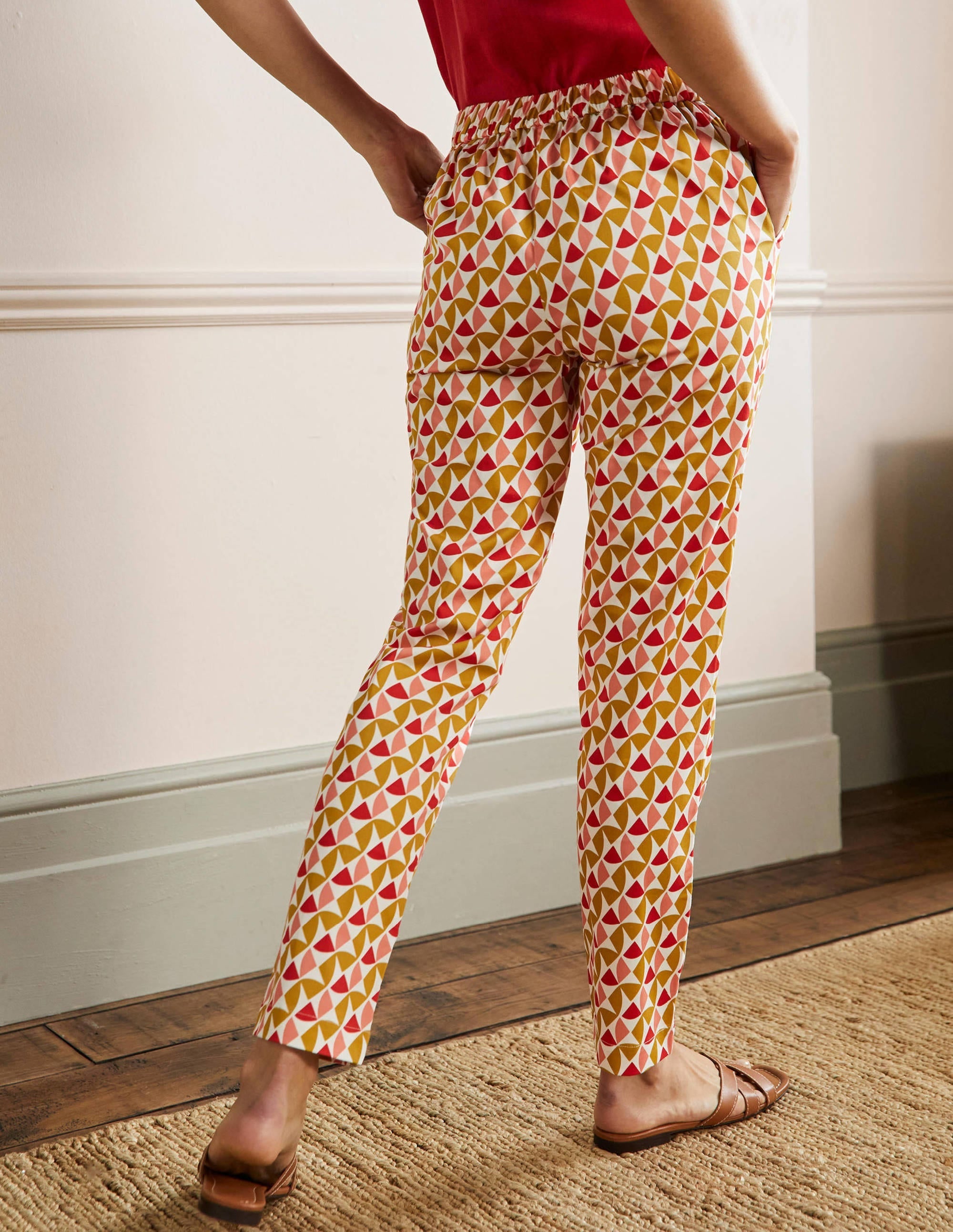 Pull On Trousers-Brioche, Rainbow Tile - Image 3