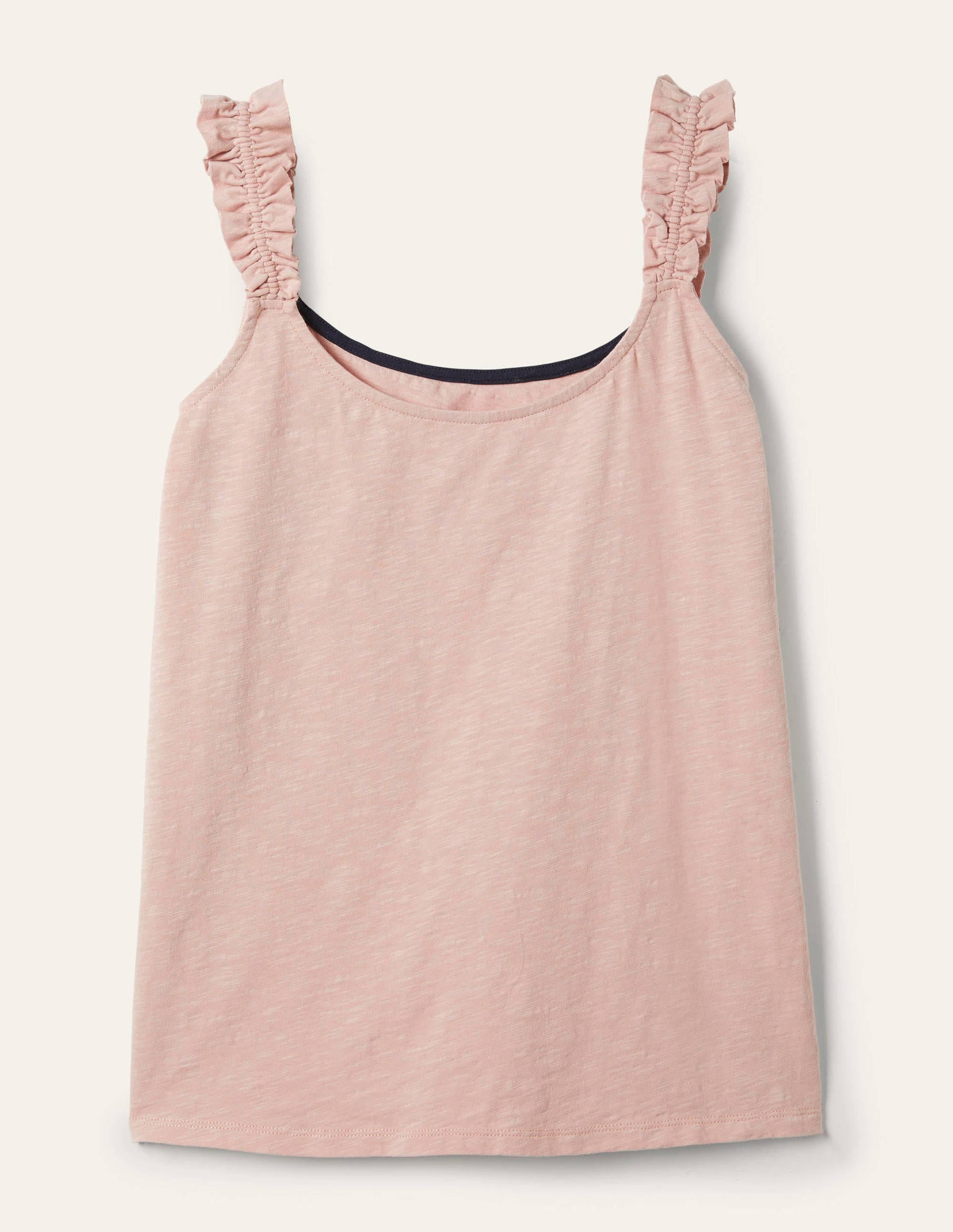 Frill Strap Jersey Top-Milkshake-5