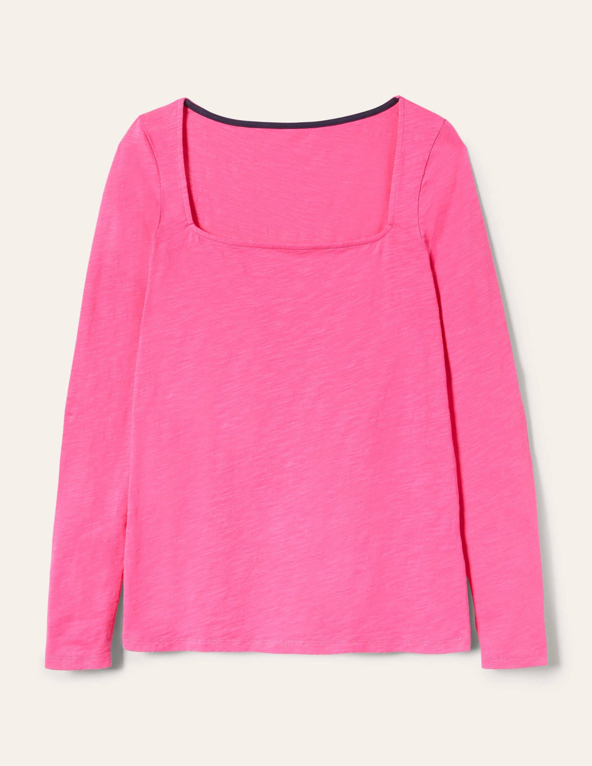 Cotton Square Neck Top-Festival Pink-5