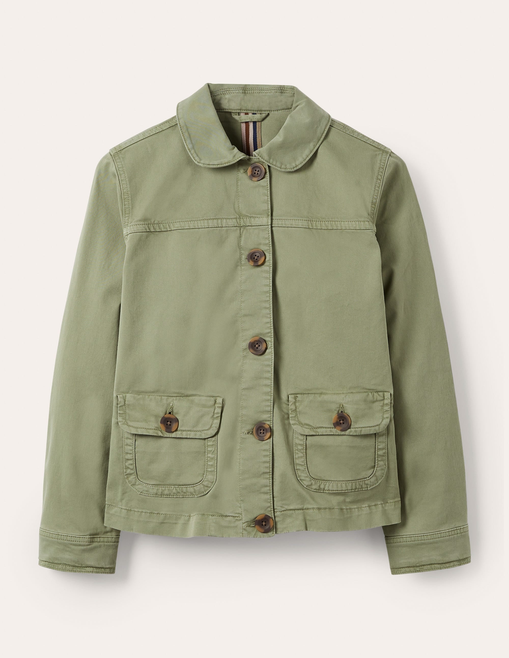 Patch Pocket Chore Jacket-Rainforest Green - Image 5