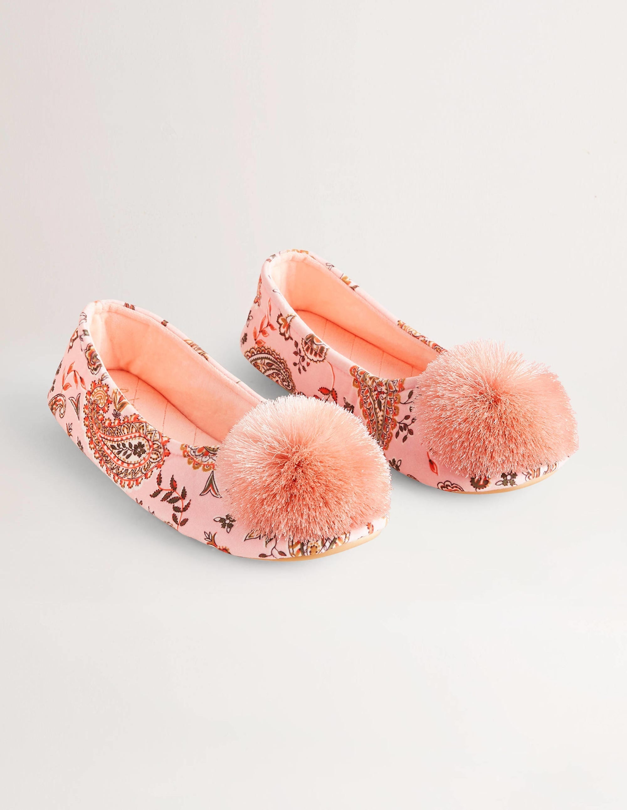 Pompom Slipper-Paisley - Image 2