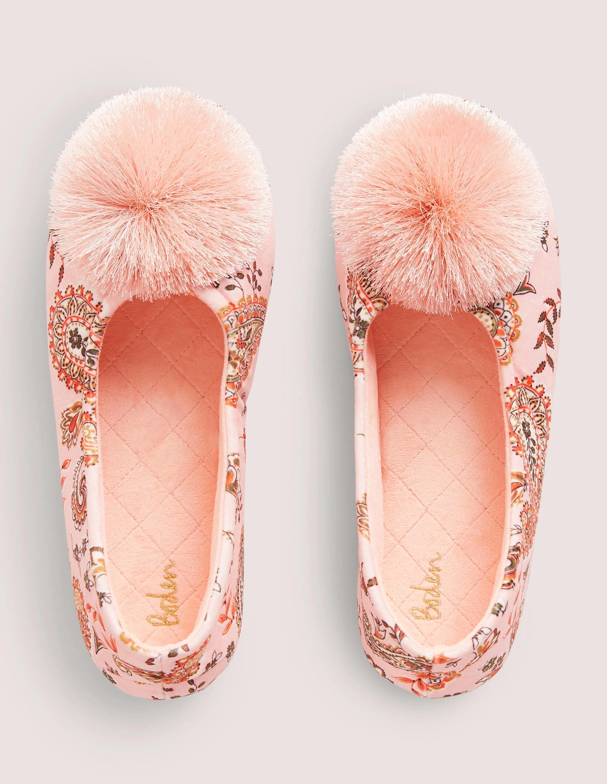 Pompom Slipper-Paisley-4