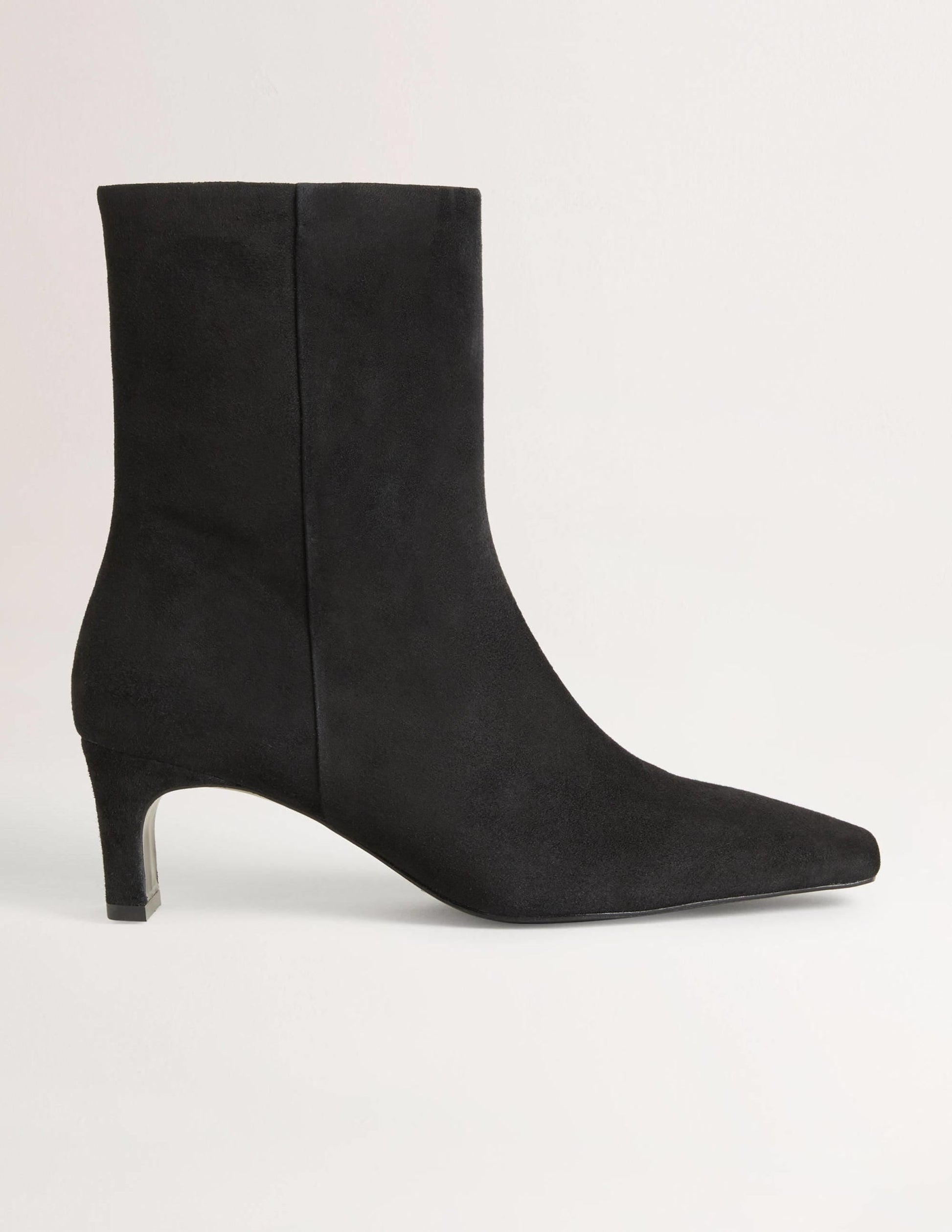 Straight Ankle Boots-Black-1