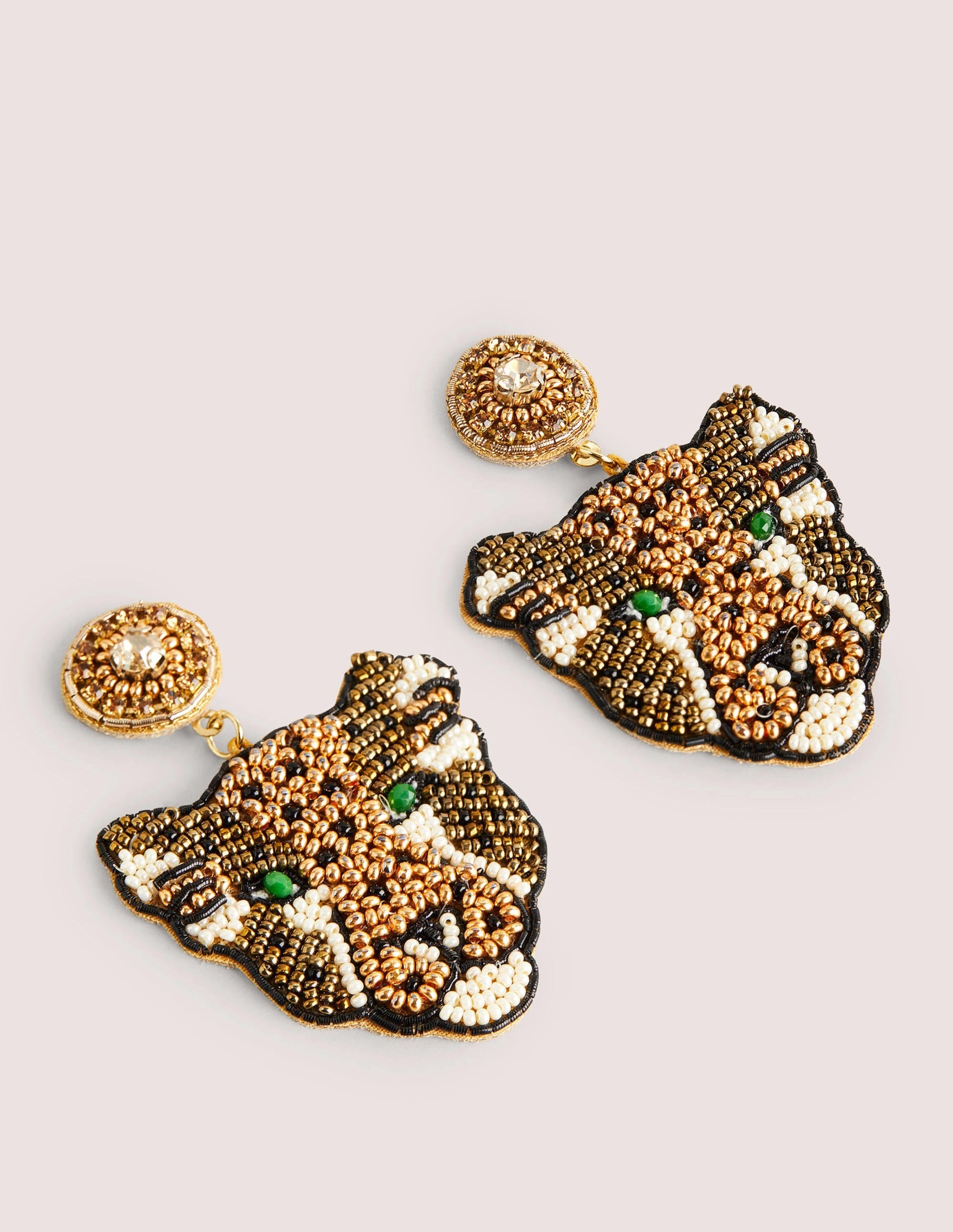 Embellished Earrings-Leopard - Image 1