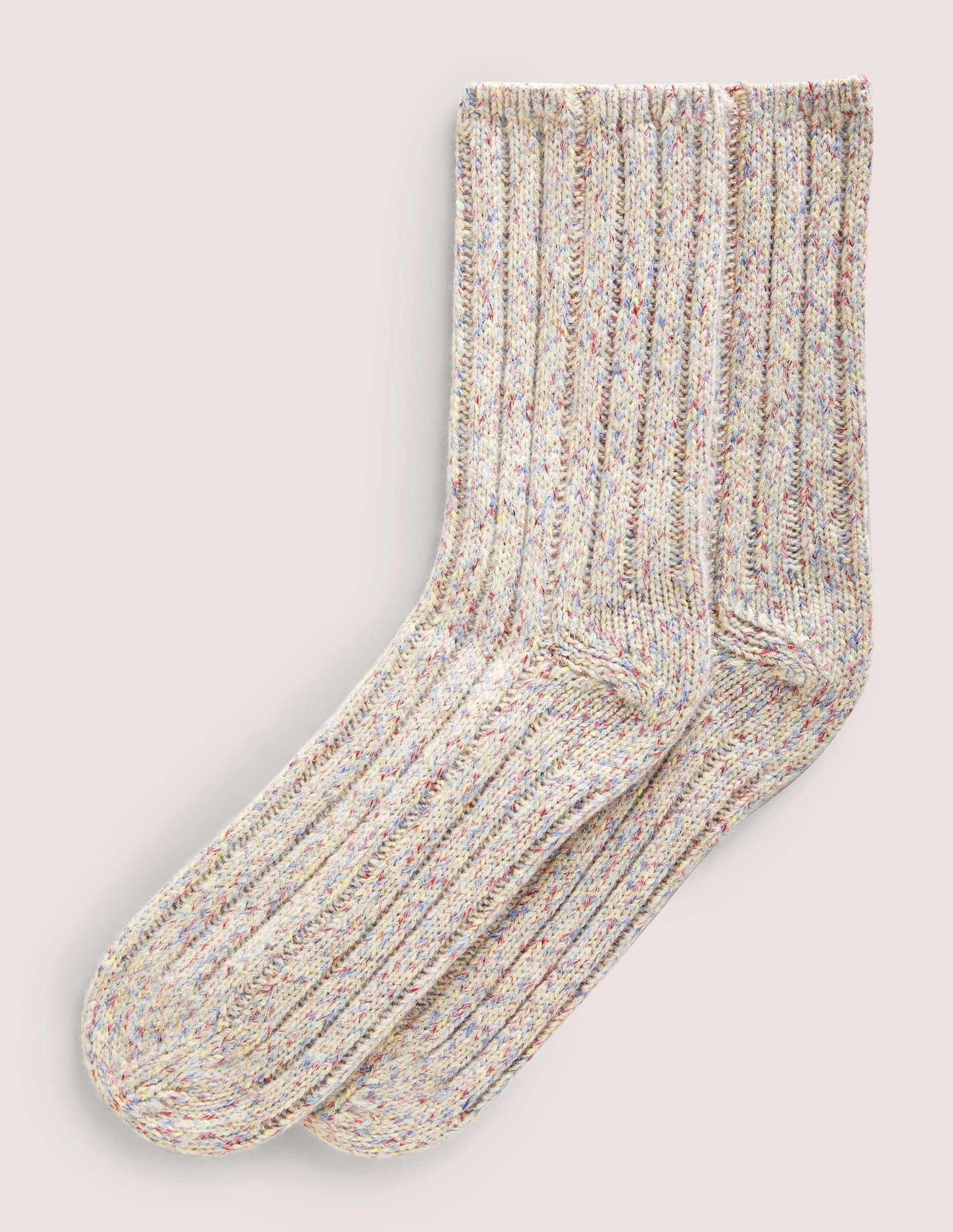 Sparkle Knitted Bed Socks-Multi-1