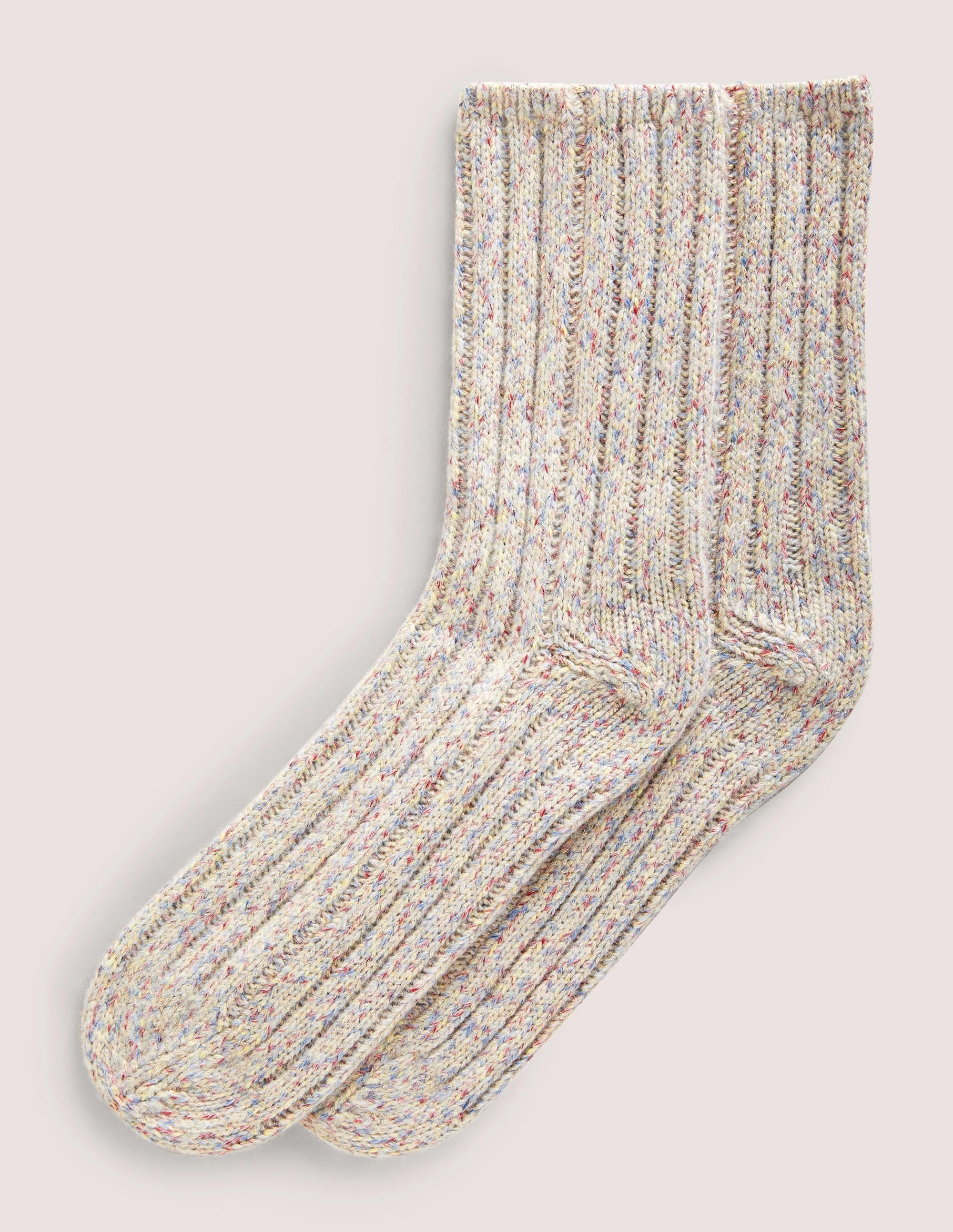 Sparkle Knitted Bed Socks-Multi - Image 1