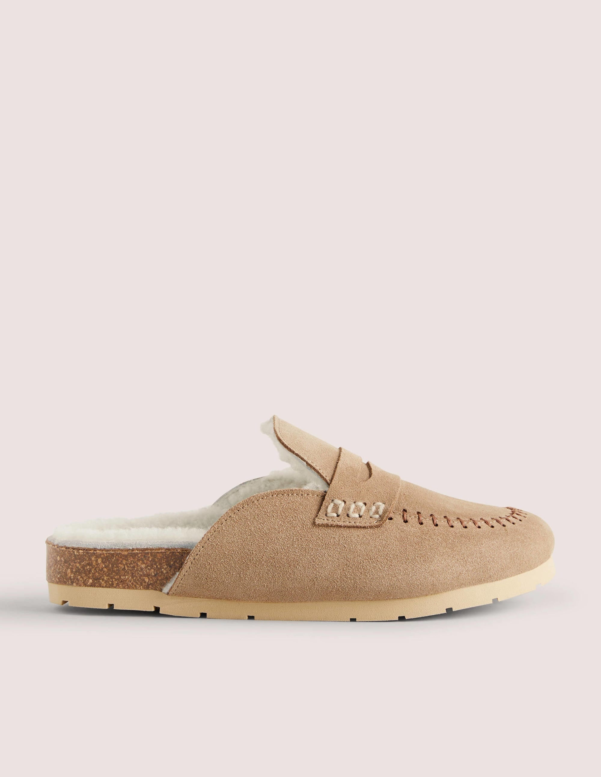 Shearling Loafer Slippers-Acorn - Image 1