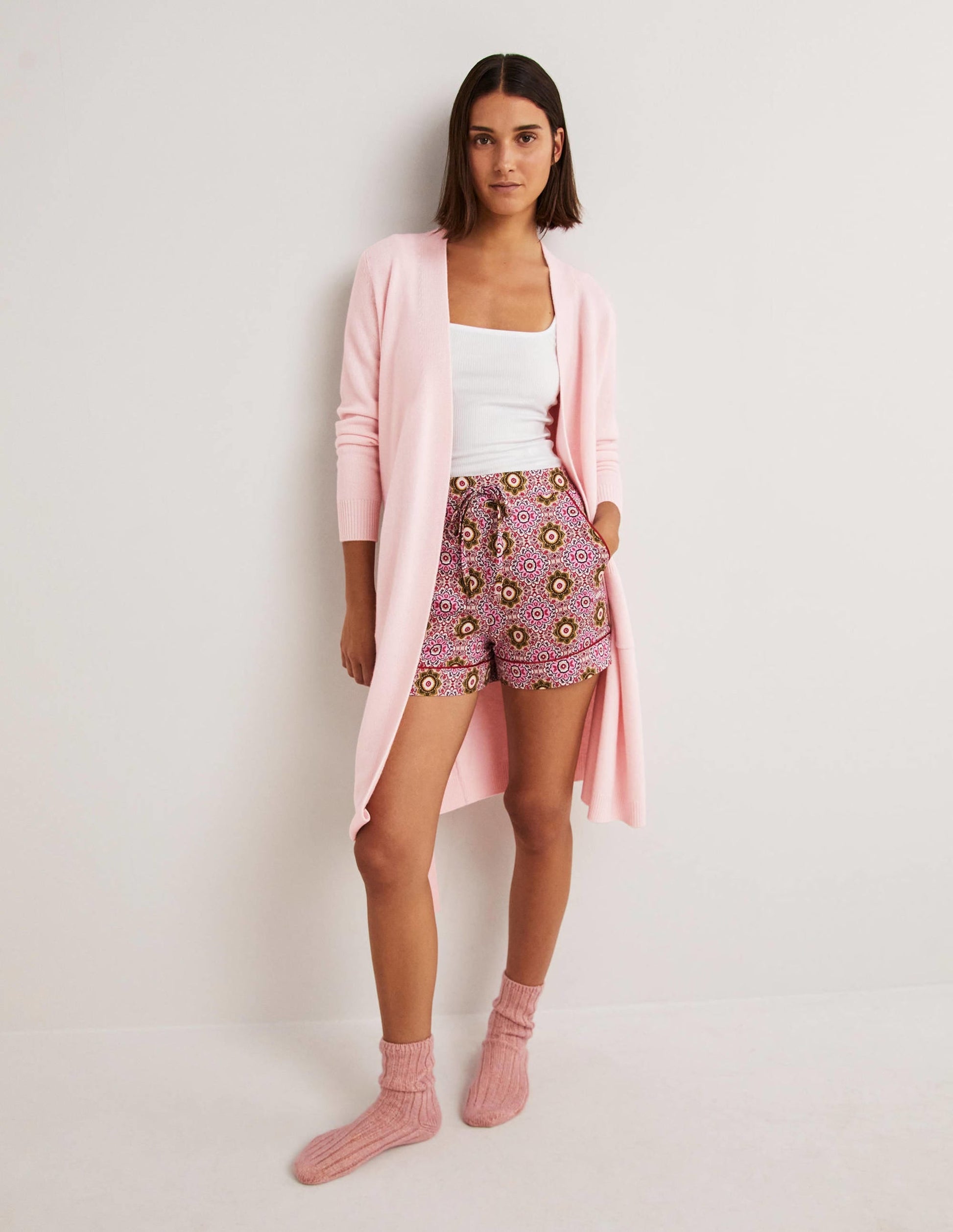Cashmere Robe-Boto Pink-1
