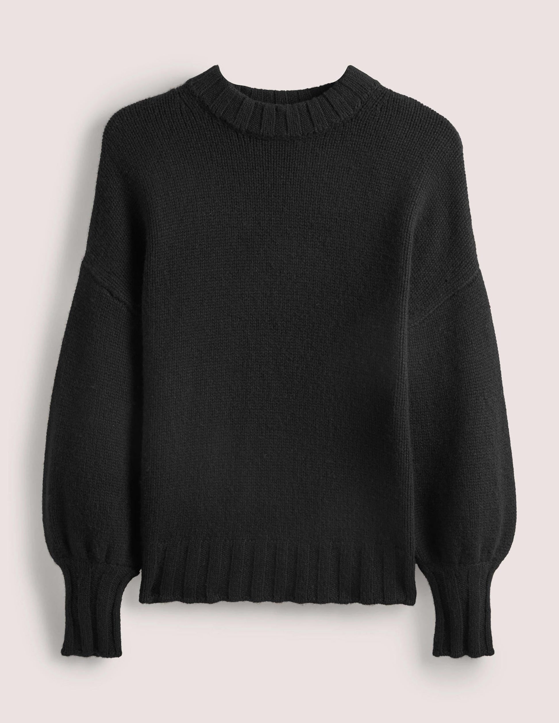 Chunky Cashmere Jumper-Black-6