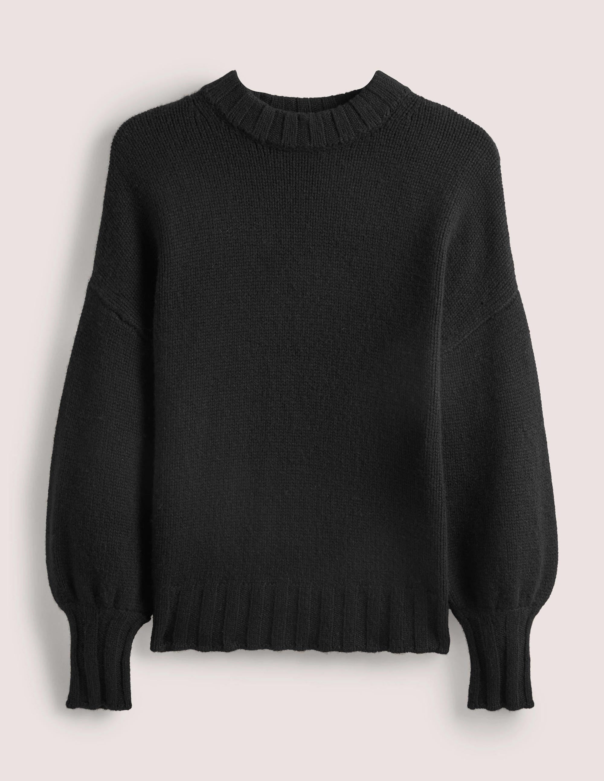 Chunky Cashmere Jumper-Black - Image 6