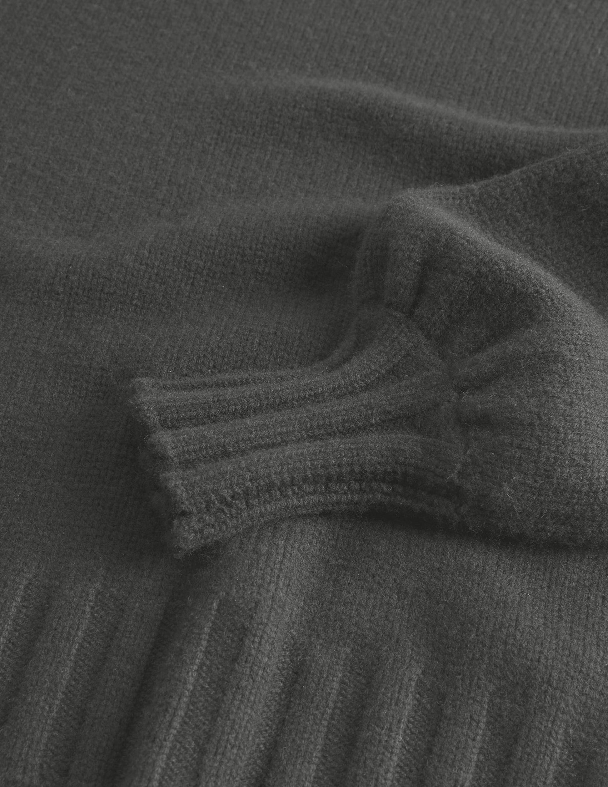 Chunky Cashmere Jumper-Black-7