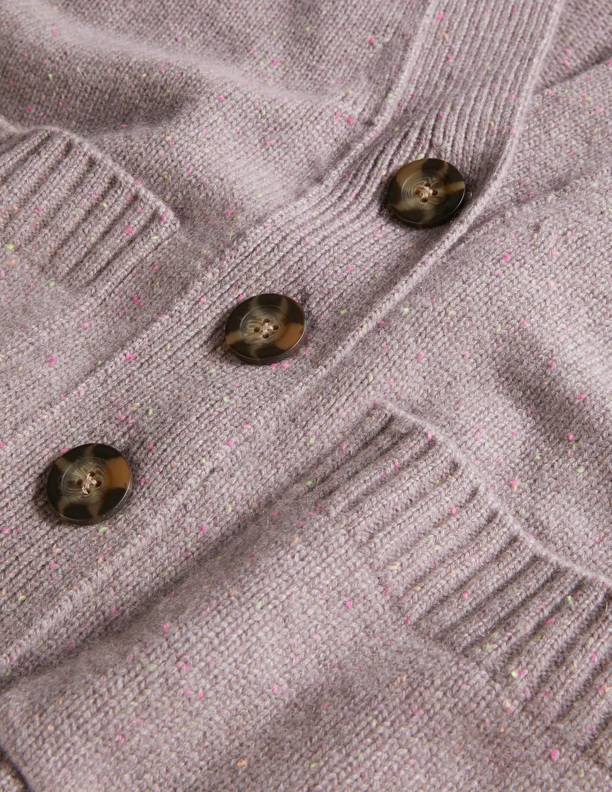 Cashmere Rib Cardigan-Grey, Multi Nep-7