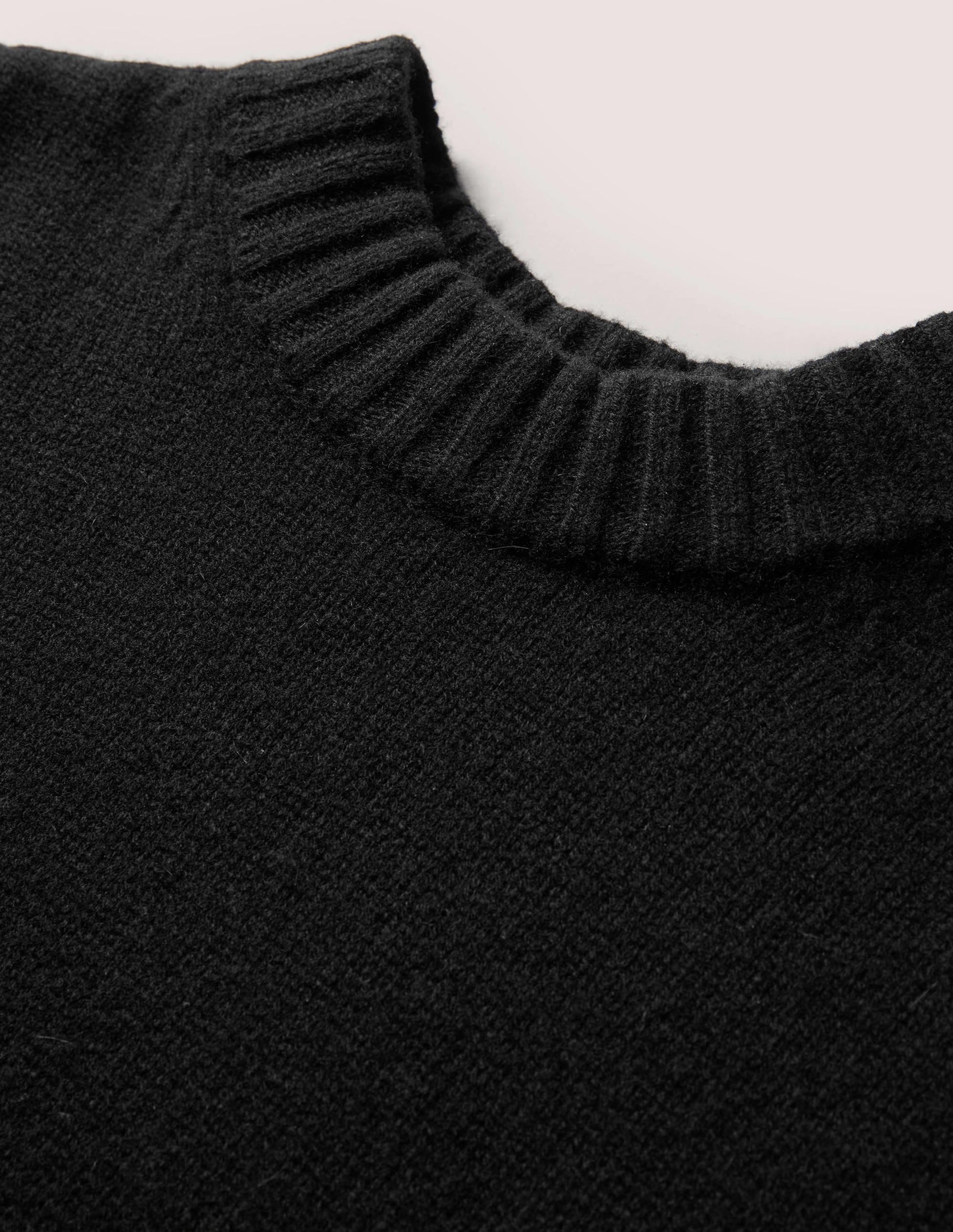 Chunky Cashmere Crew Neck Tank-Black-7