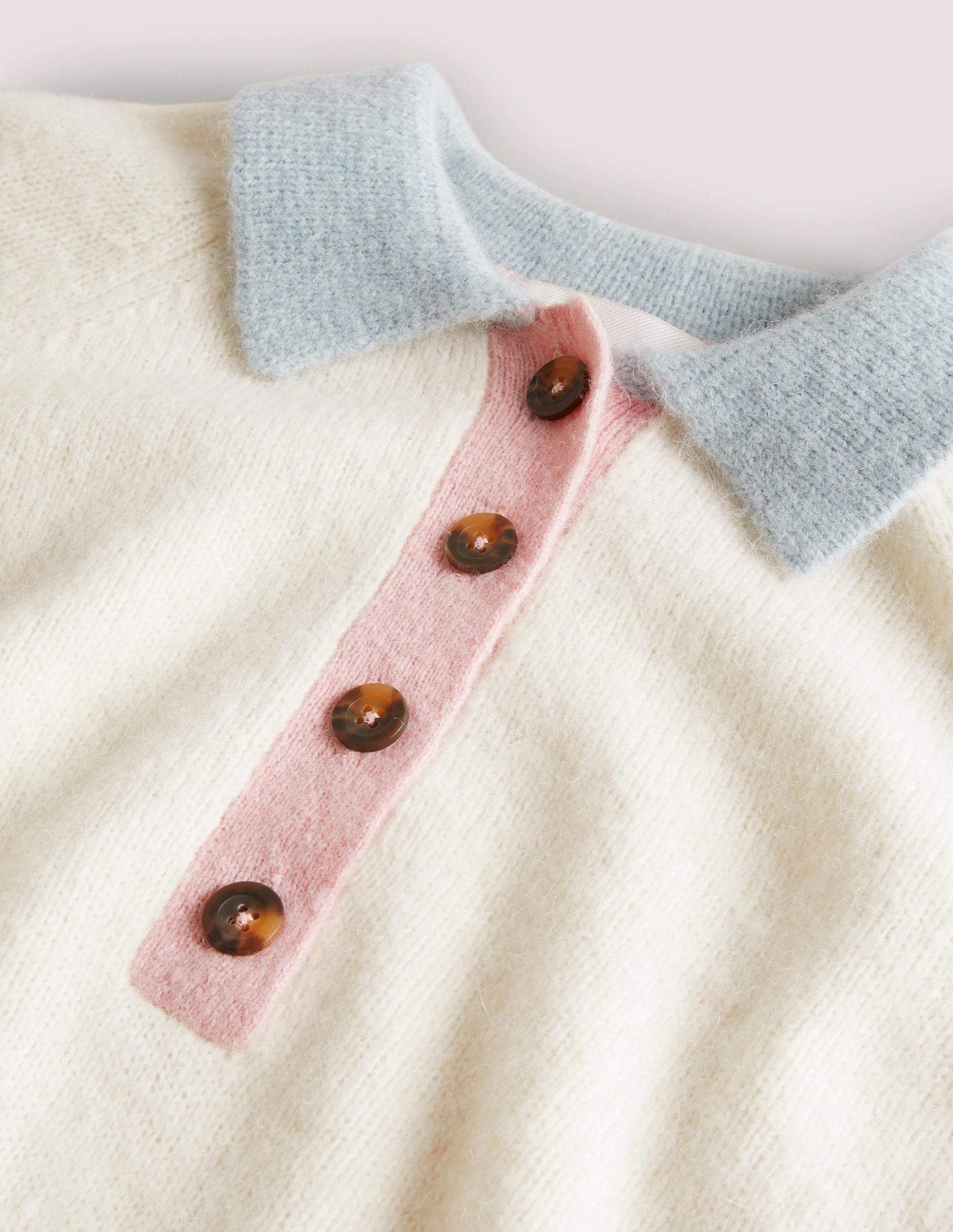 Fluffy Henley Jumper-Ivory, Surf-6