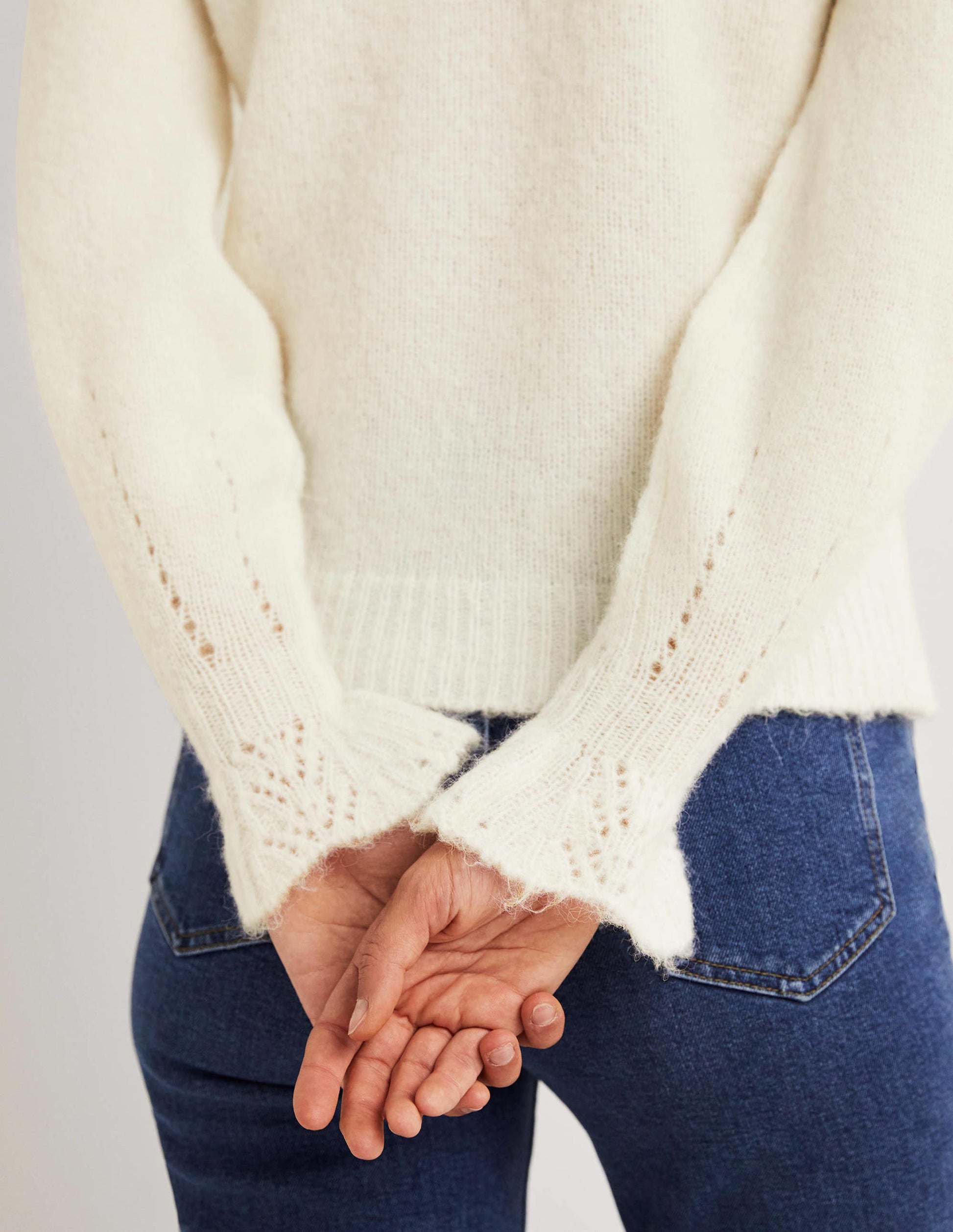 Fluffy Frill Jumper-Ivory-3