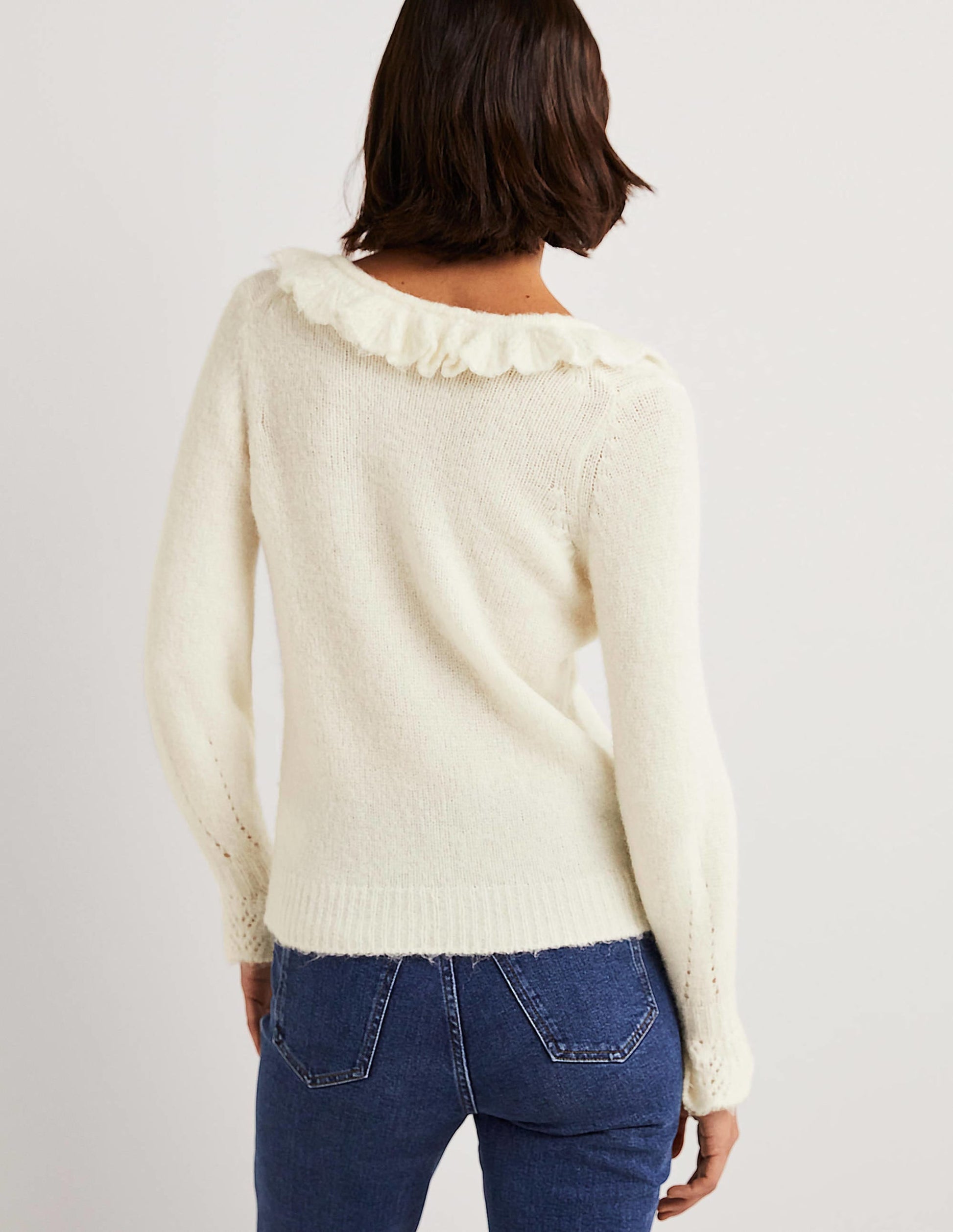 Fluffy Frill Jumper-Ivory-4