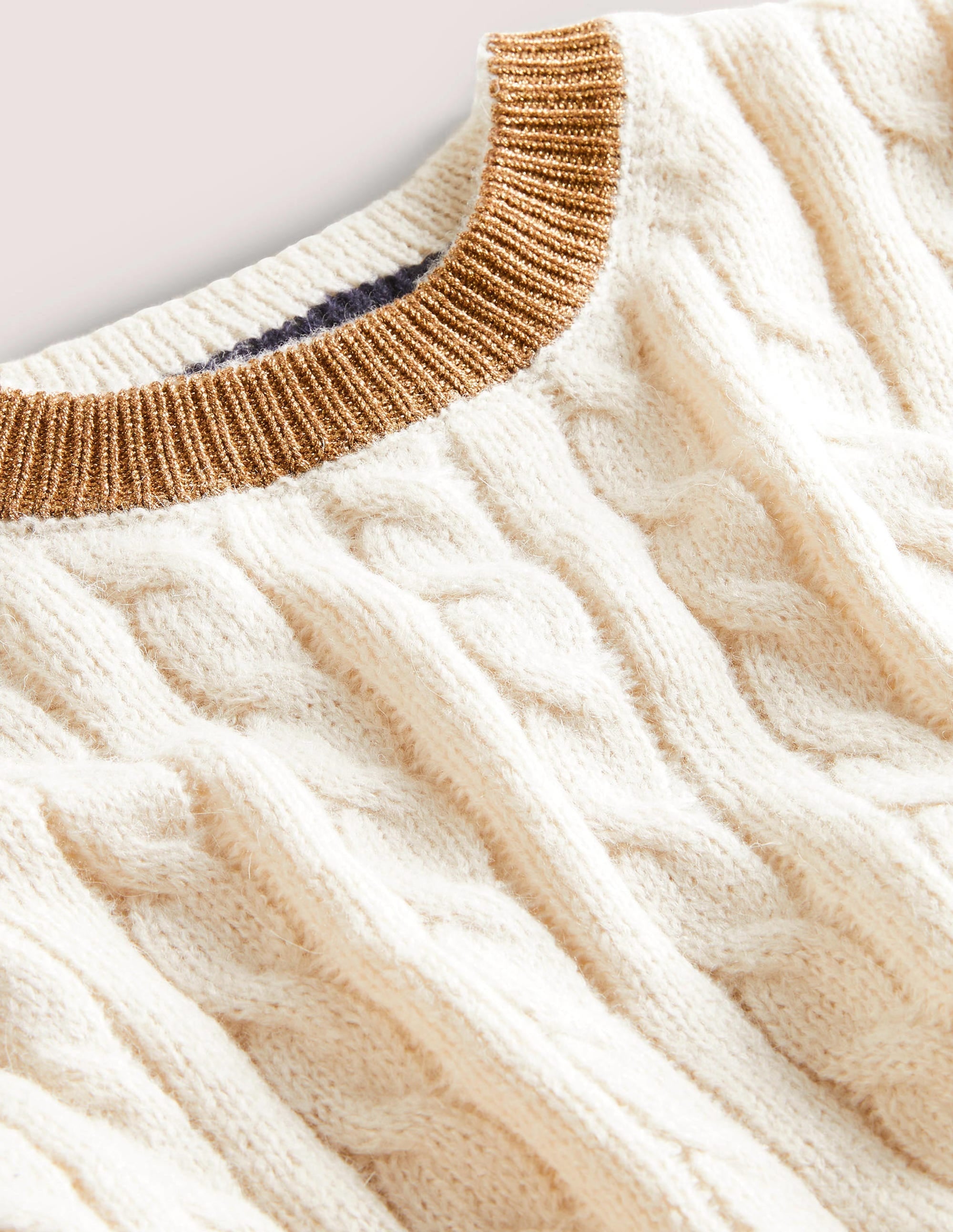 Fluffy Cable Sparkle Jumper-Rope, Gold Sparkle - Image 6