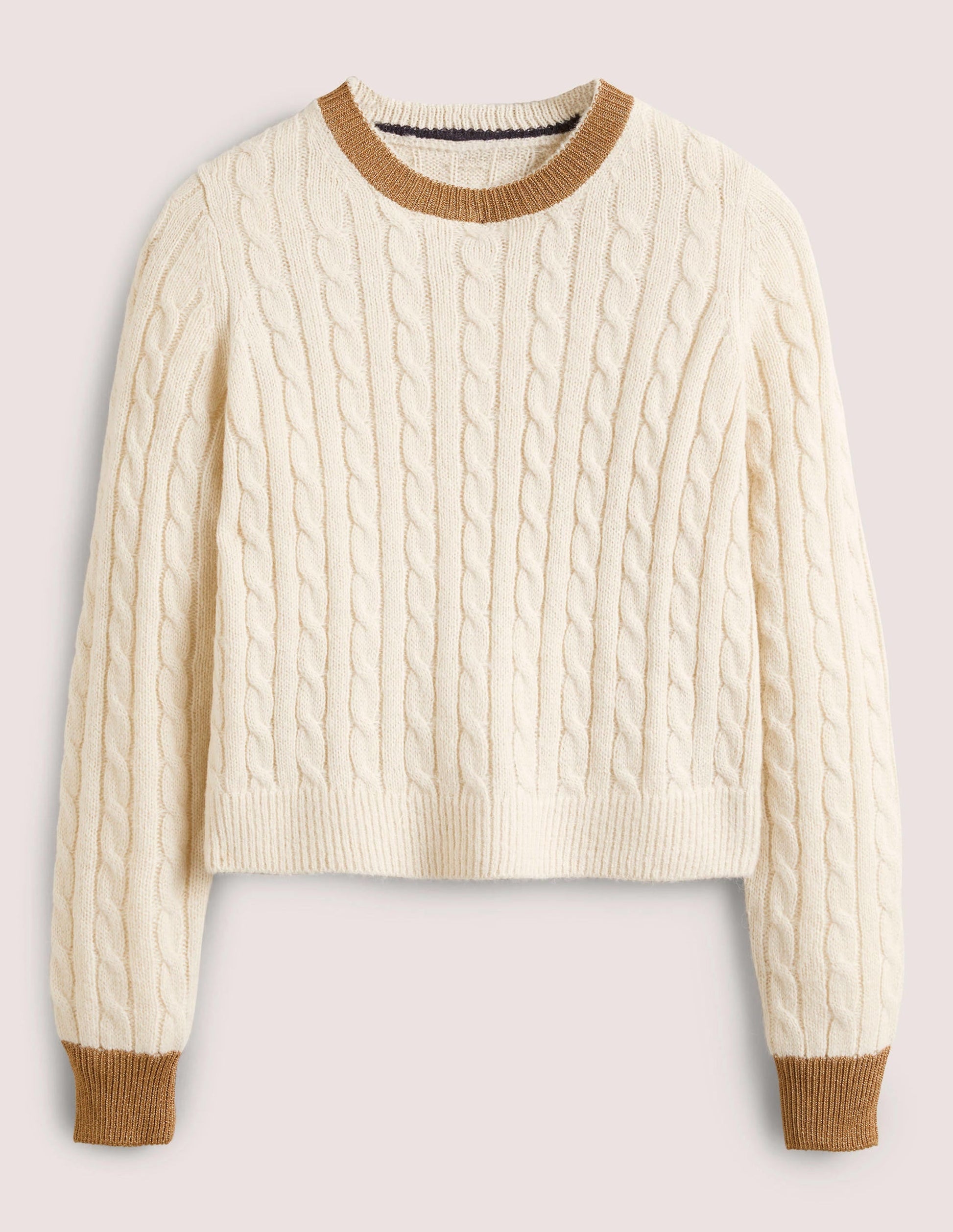 Fluffy Cable Sparkle Jumper-Rope, Gold Sparkle-7