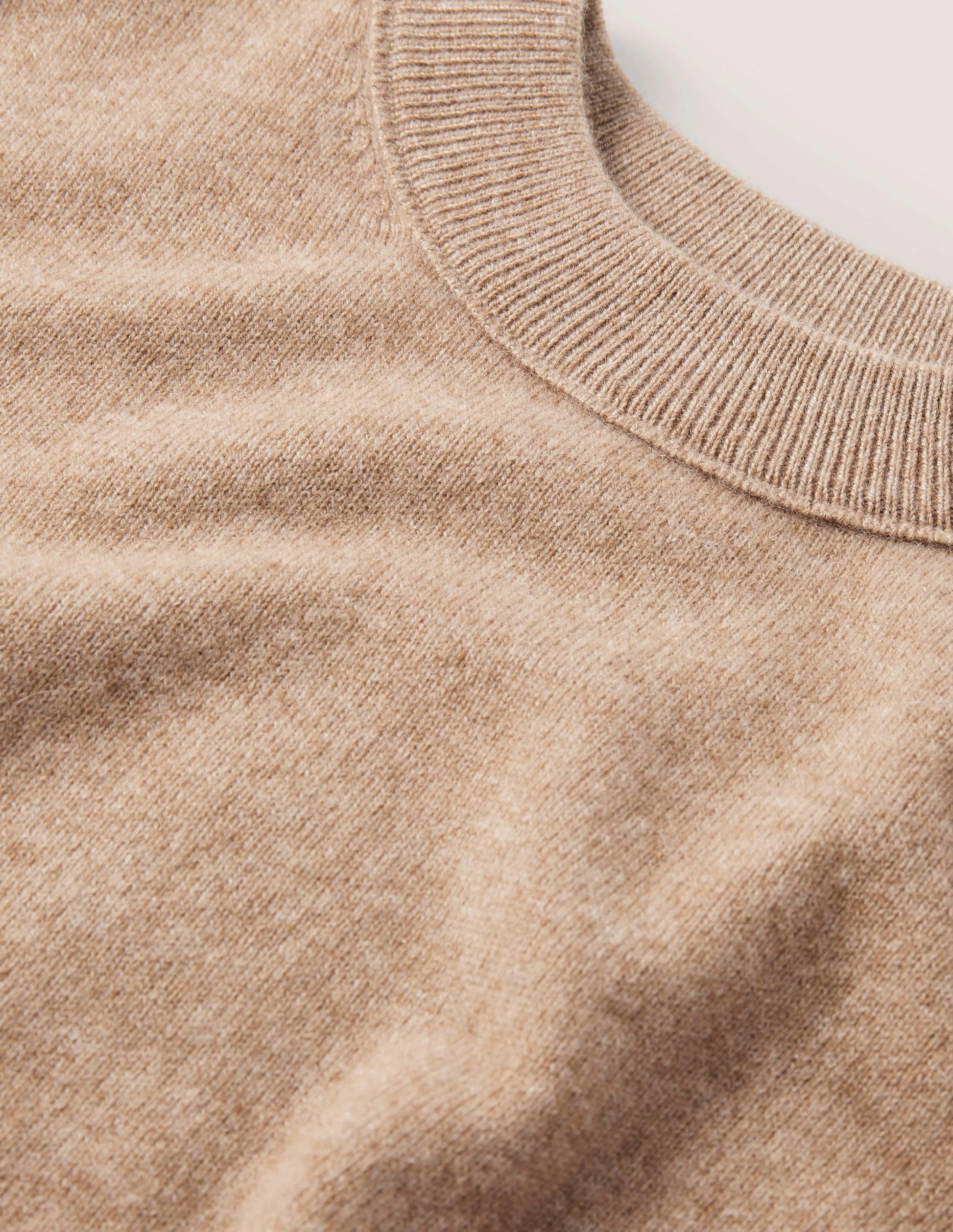 Cashmere Puff Shoulder Jumper-Camel Melange-6