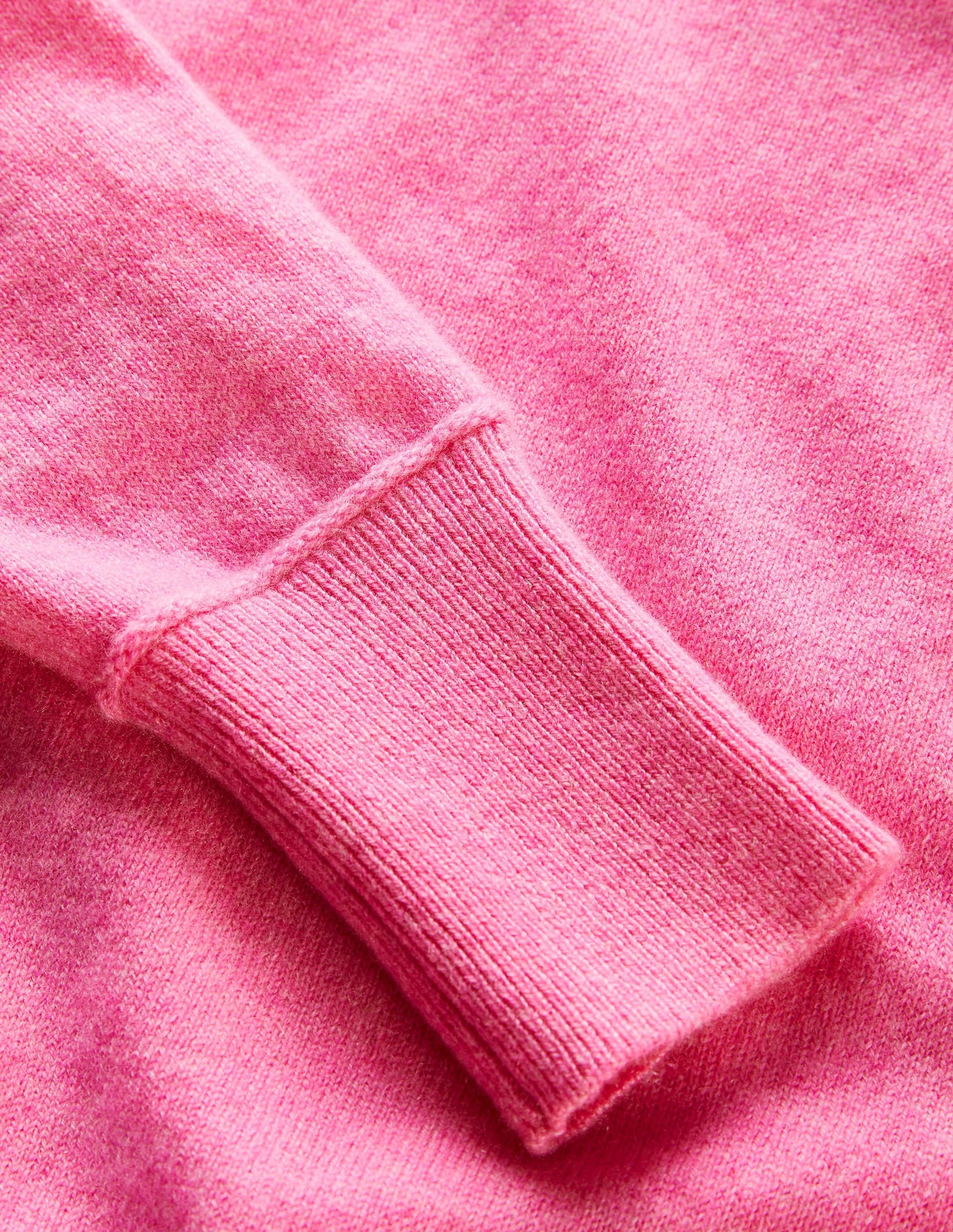 Cashmere Puff Shoulder Jumper-Cherry Blossom Melange-7