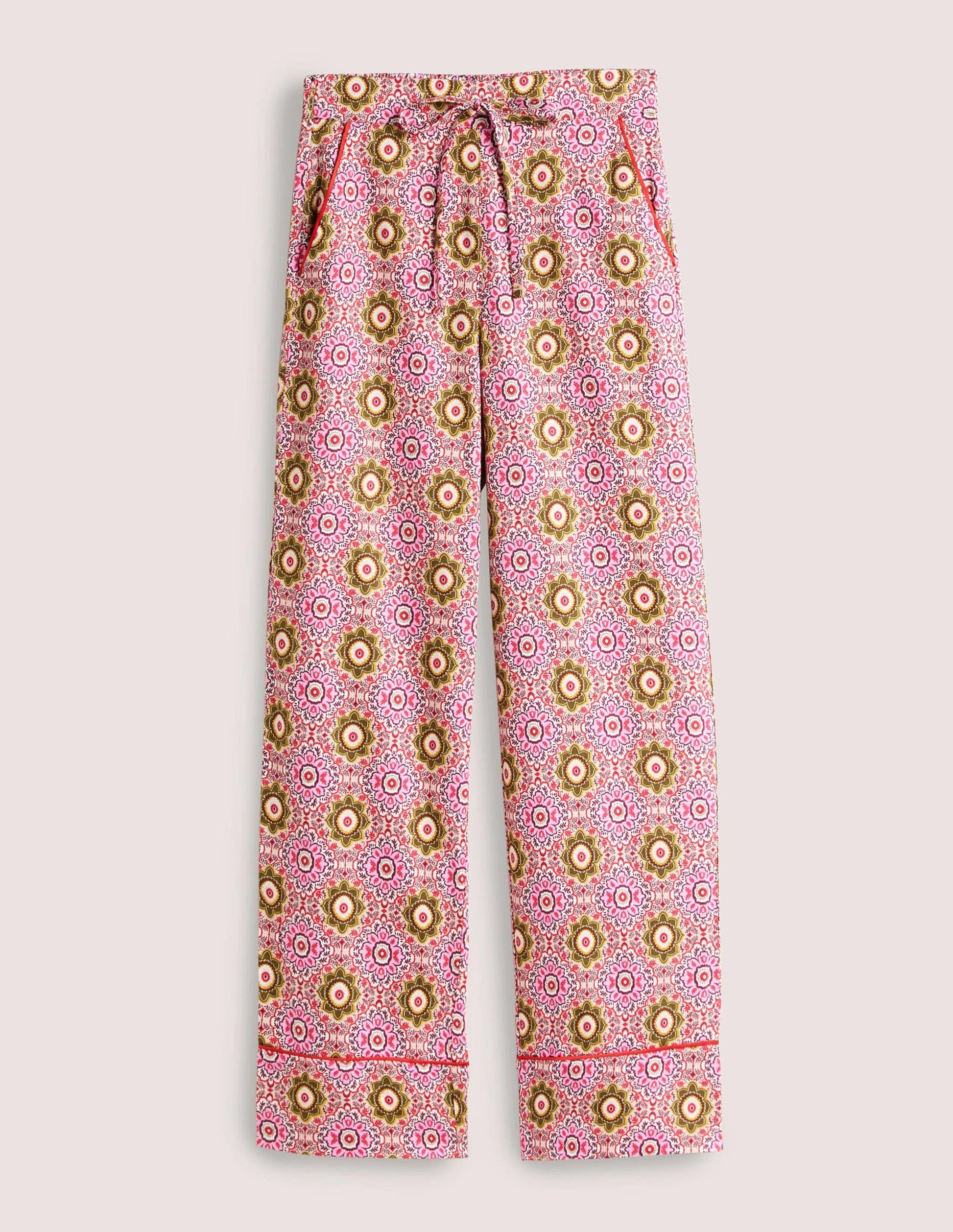 Easy Cotton Sleep Bottoms-Milkshake, Paradise Garden-5