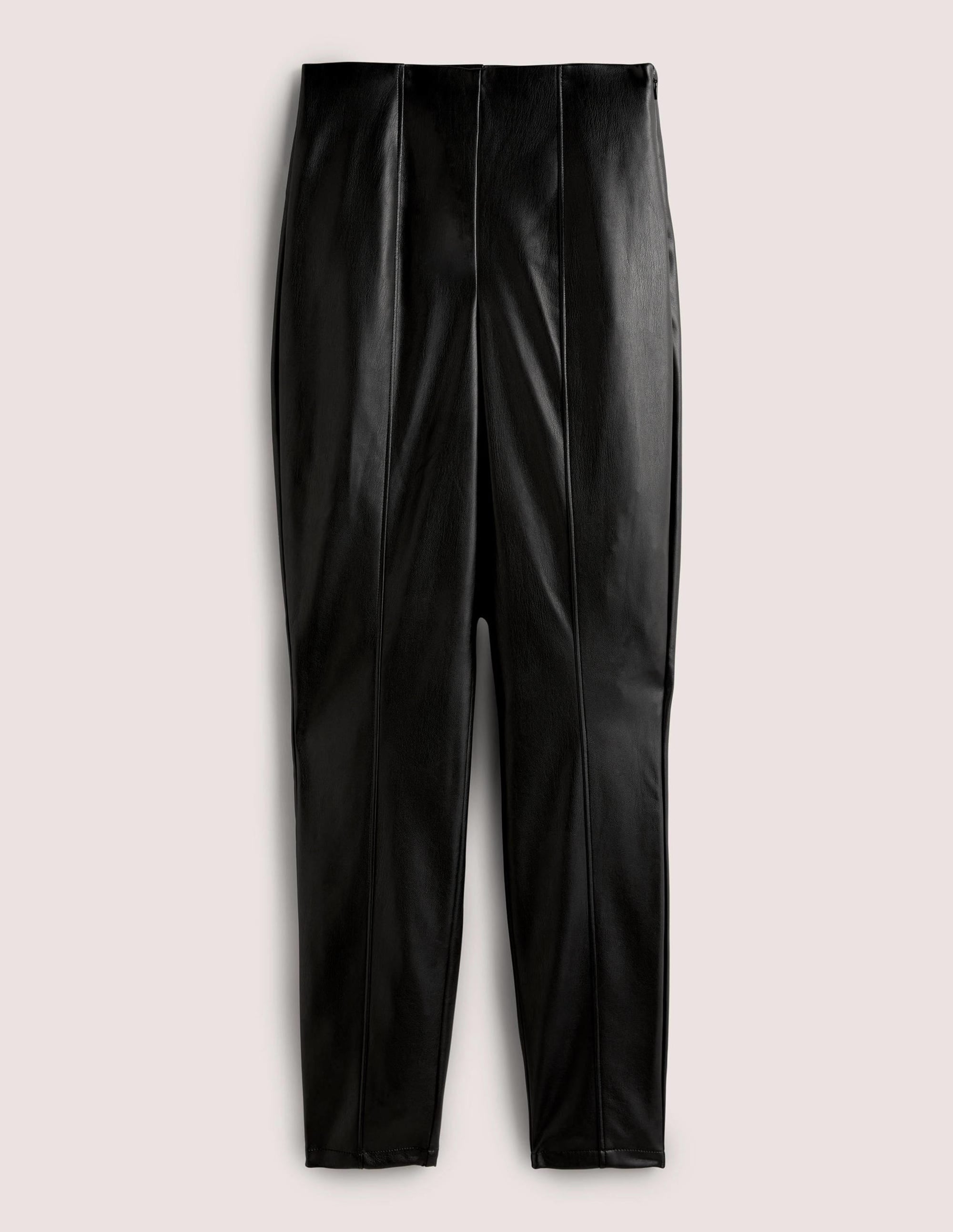 Faux Leather Leggings-Black Faux Leather - Image 5