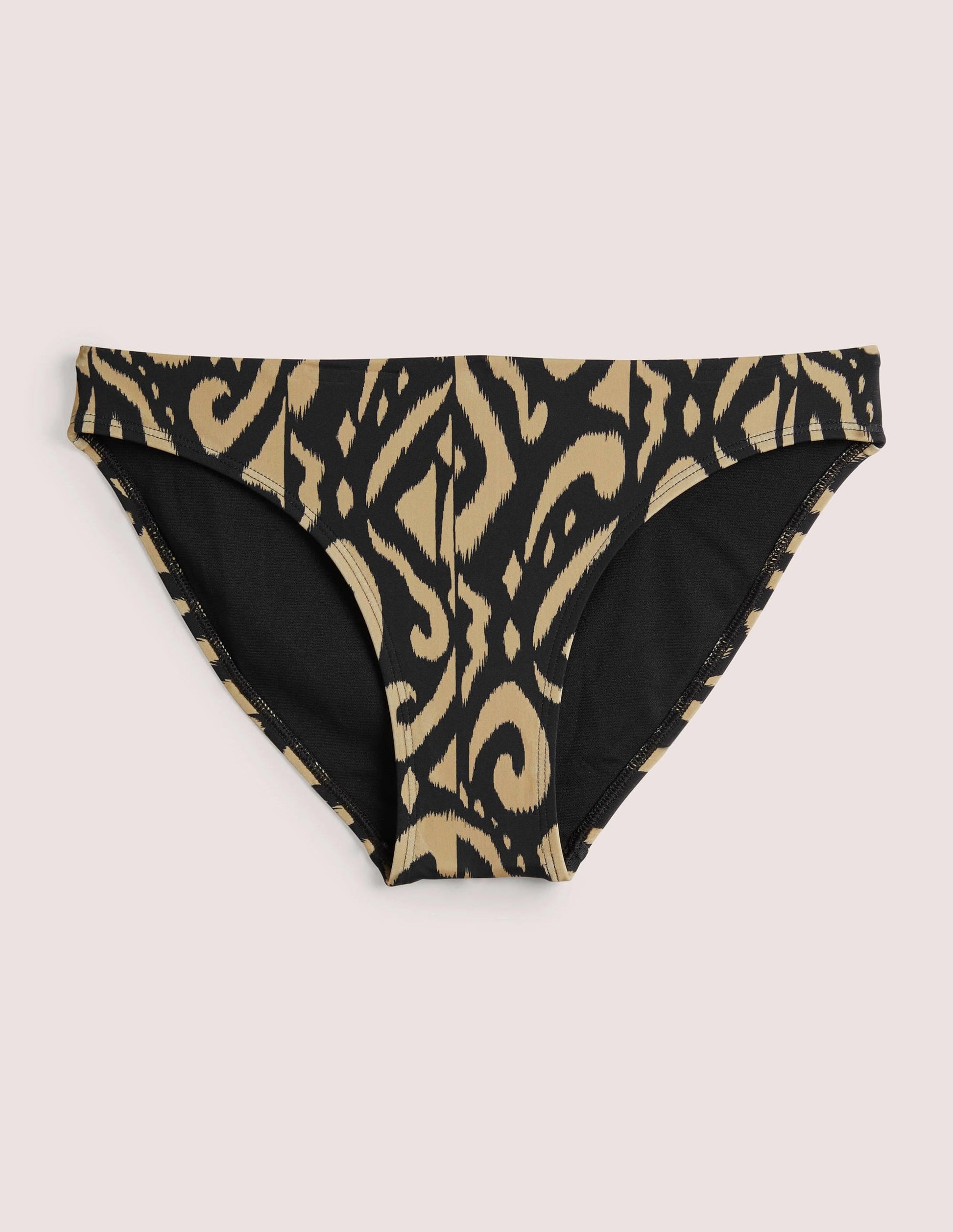 Classic Bikini Bottoms-Nero, Ikat-4