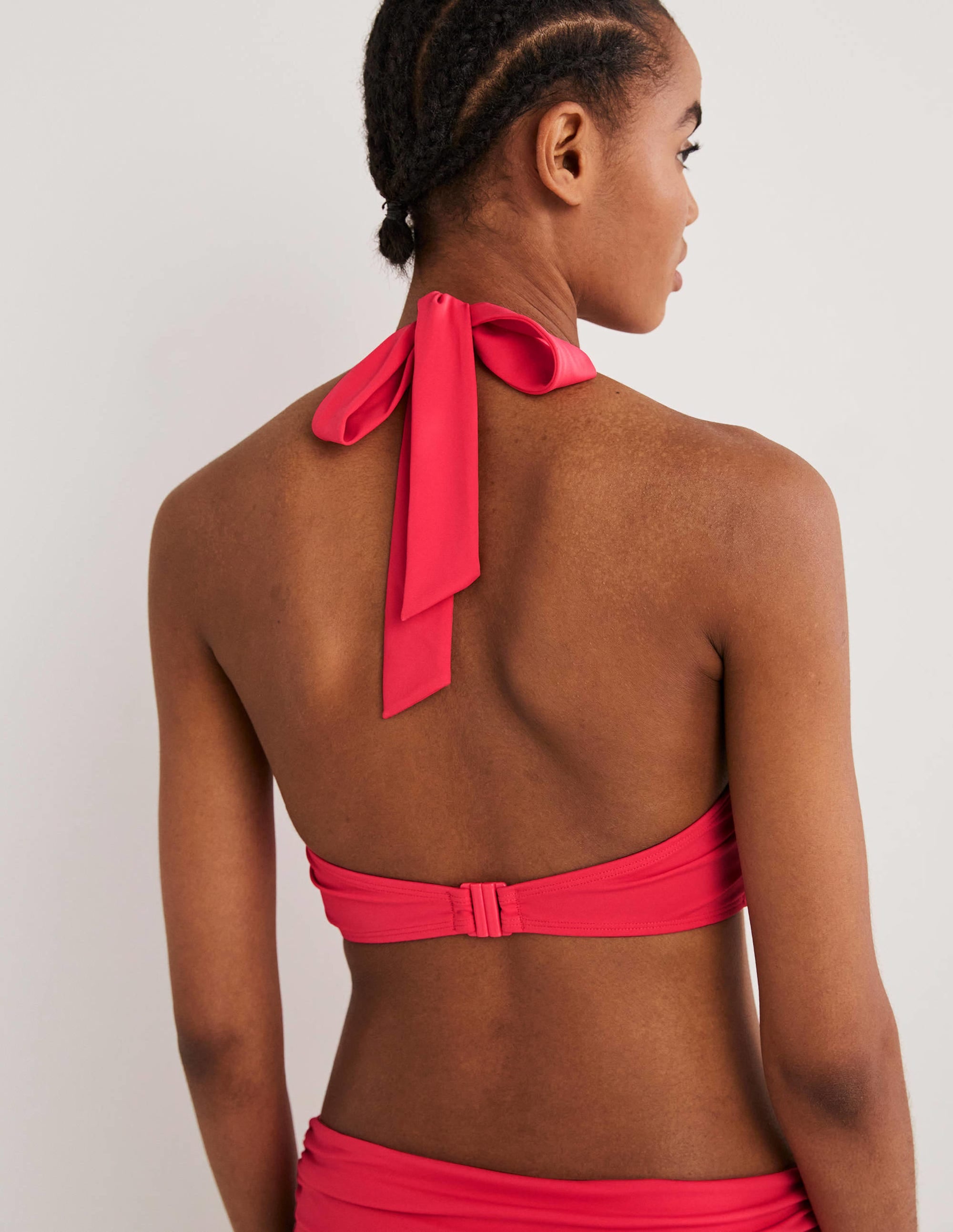 Levanzo Halter Bikini Top-Pink Berry - Image 2