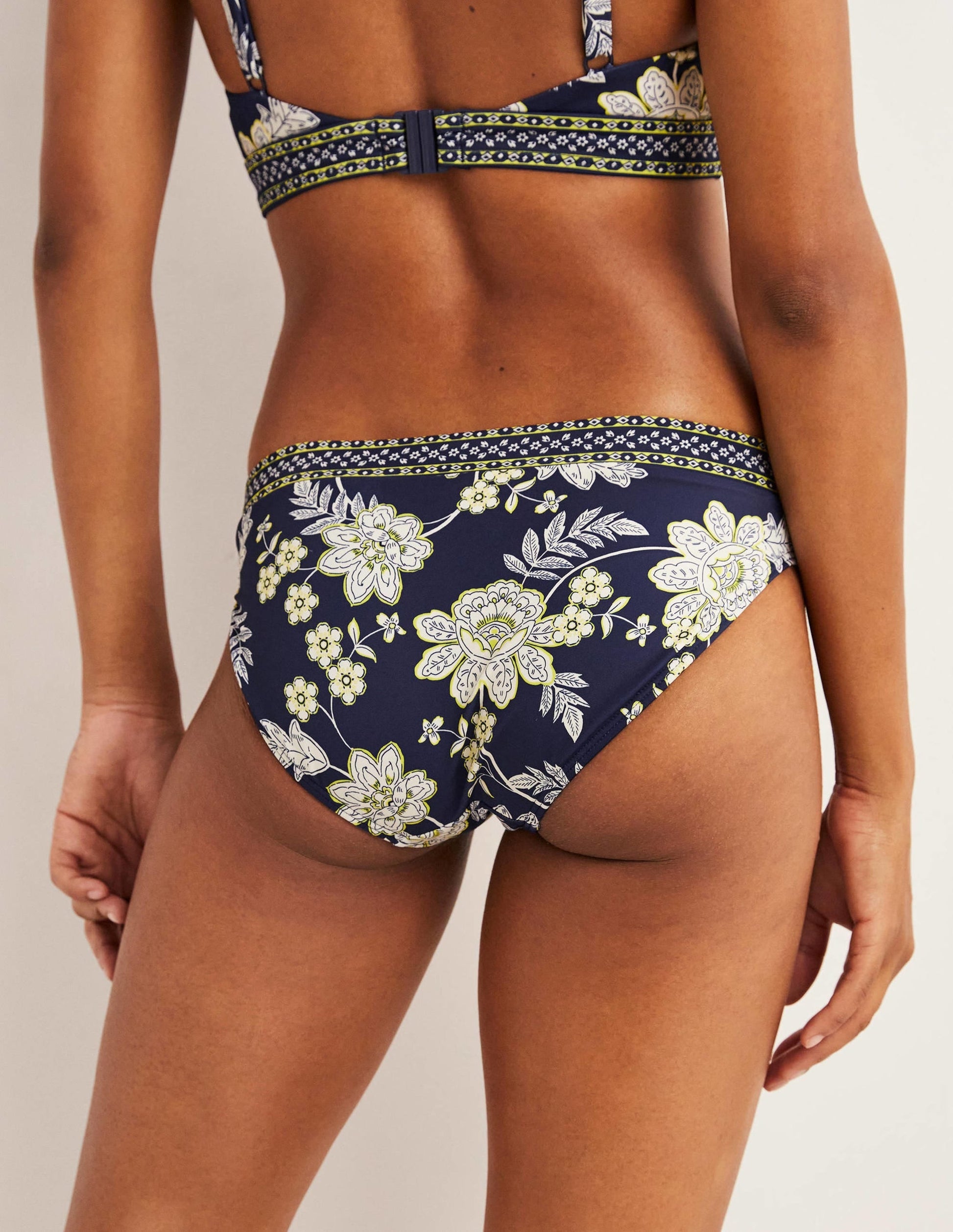 Ithaca Panel Bikini Bottoms-Navy, Chintz Bloom-3
