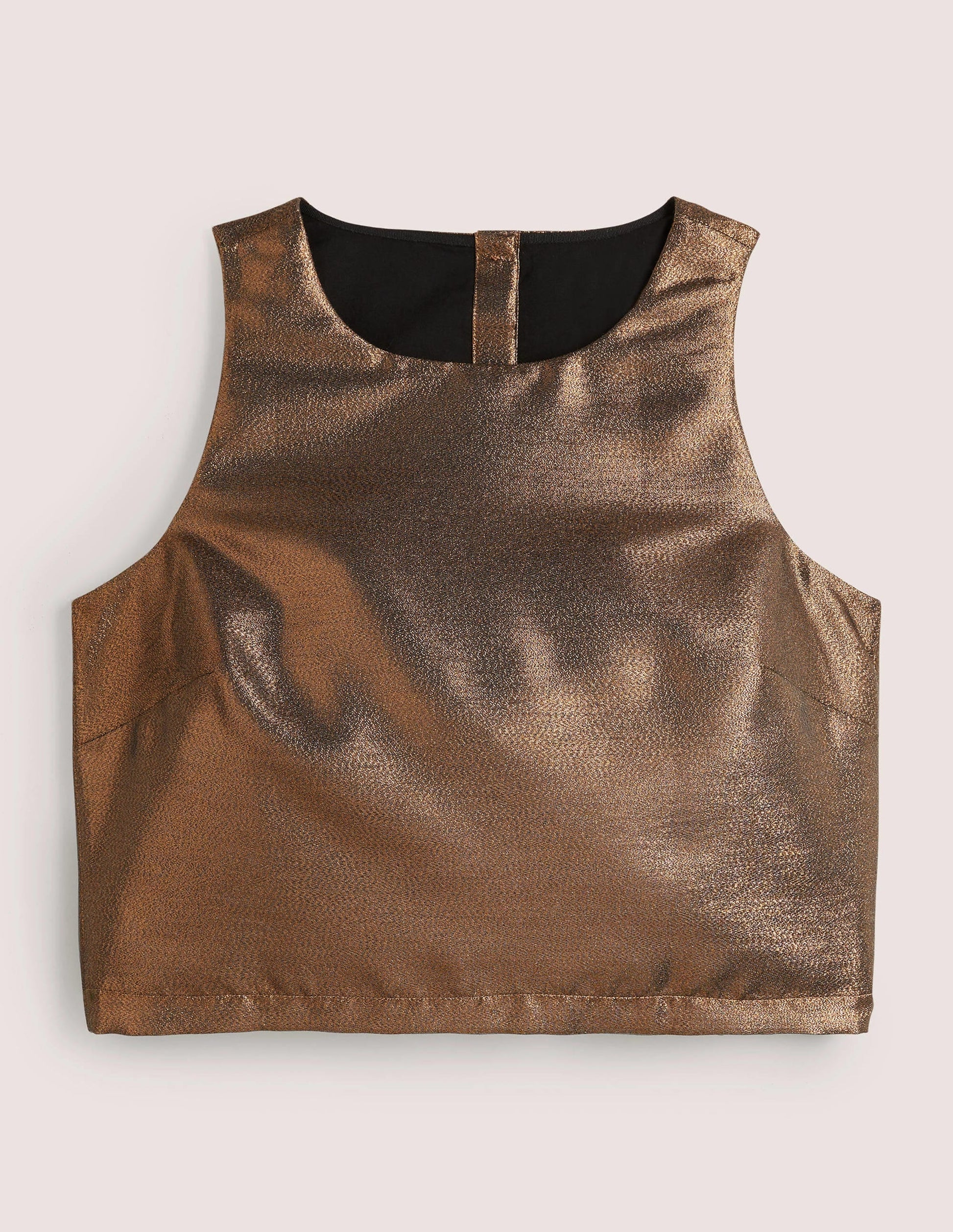 Scarlett Cropped Top-Bronze Lurex-5