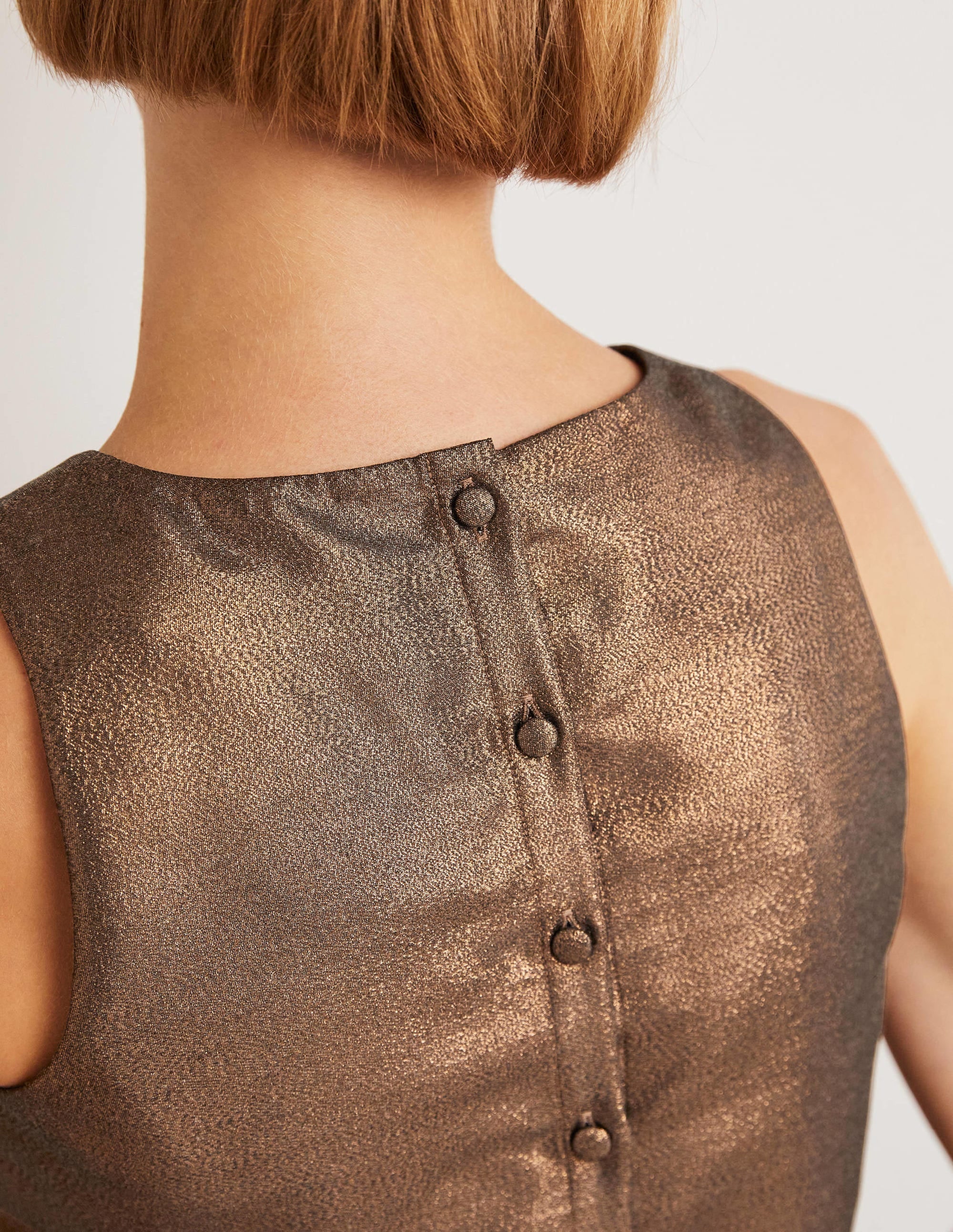 Scarlett Cropped Top-Bronze Lurex - Image 4