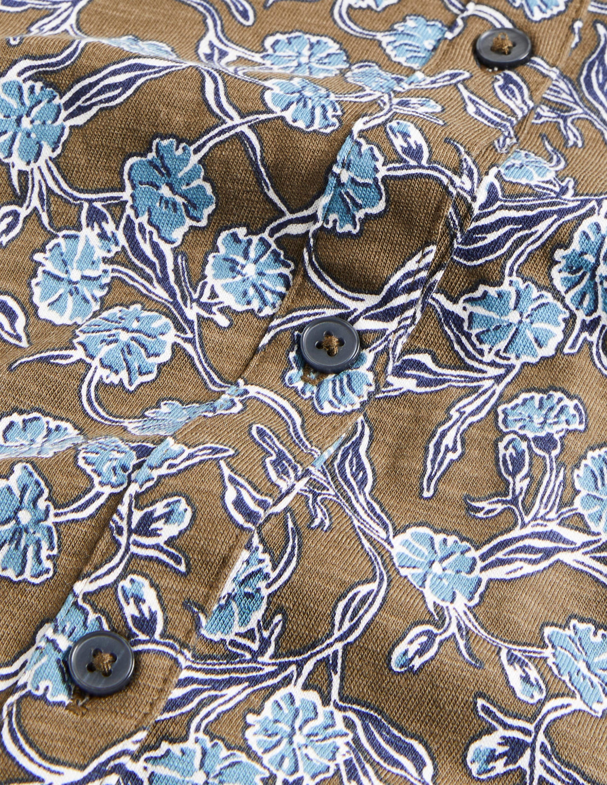 Deep Sleeve Jersey Shirt-Basil, Petal Vine - Image 5