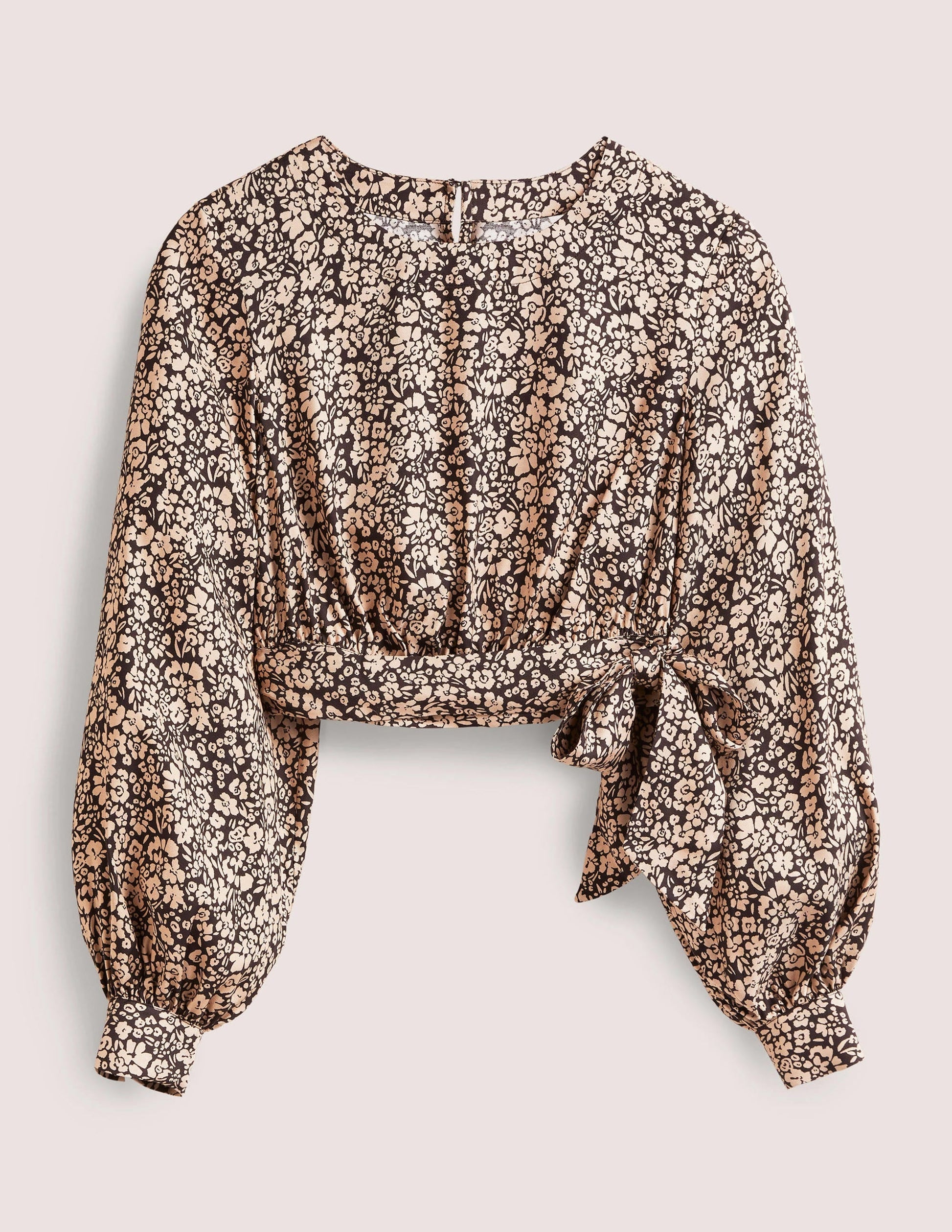 Long Sleeve Crop Top-Rope, Petal Bloom-6