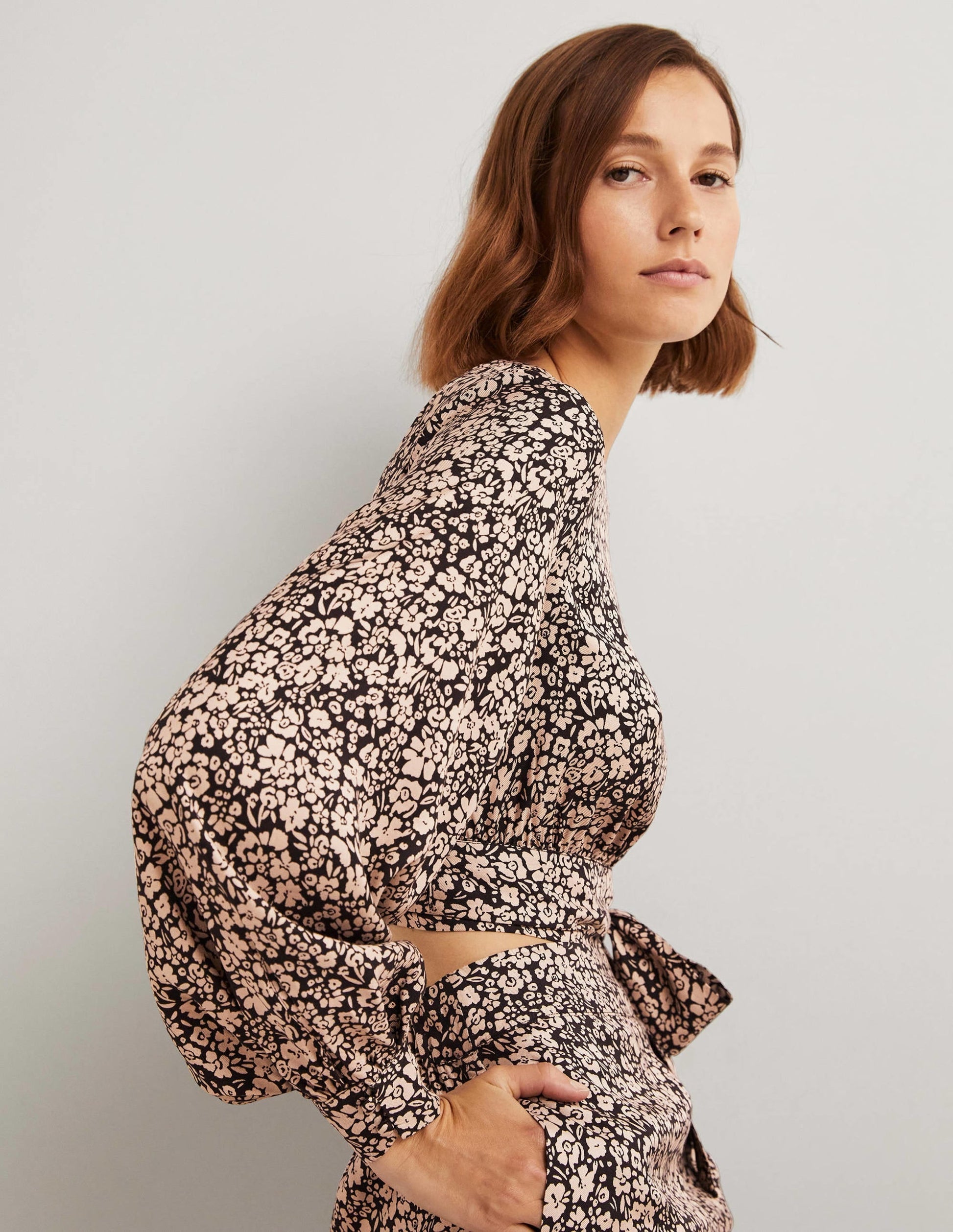 Long Sleeve Crop Top-Rope, Petal Bloom-4