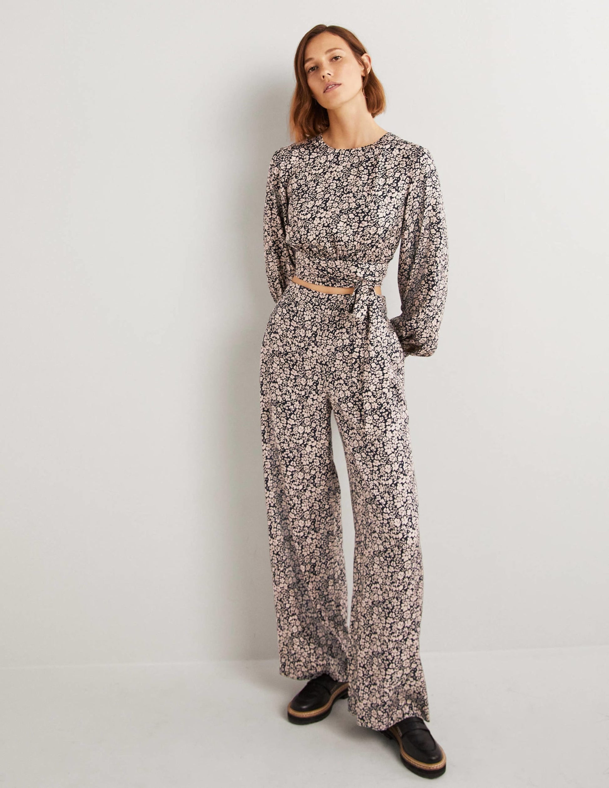 Long Sleeve Crop Top-Rope, Petal Bloom-5
