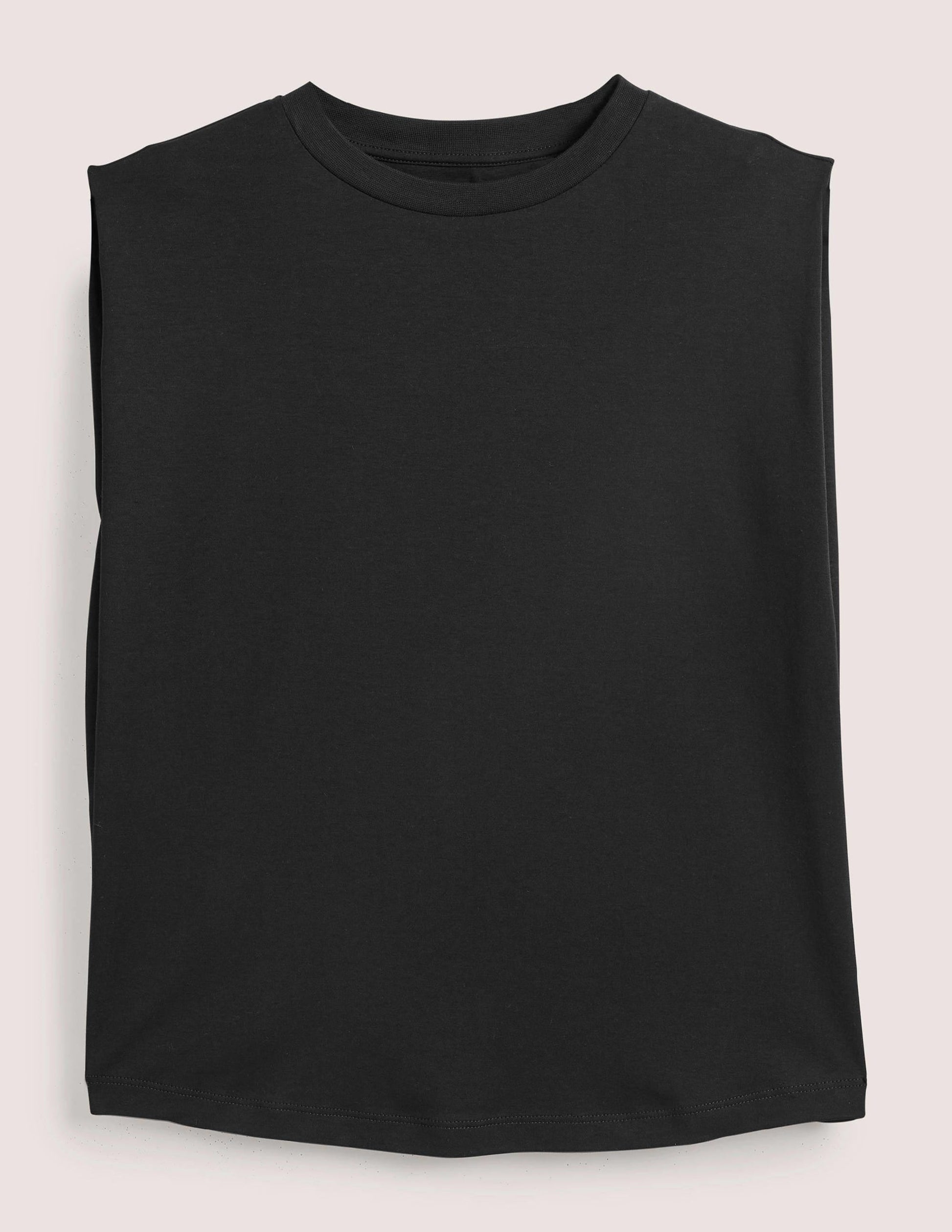 Perfect Cotton Sleeveless Top-Black-6