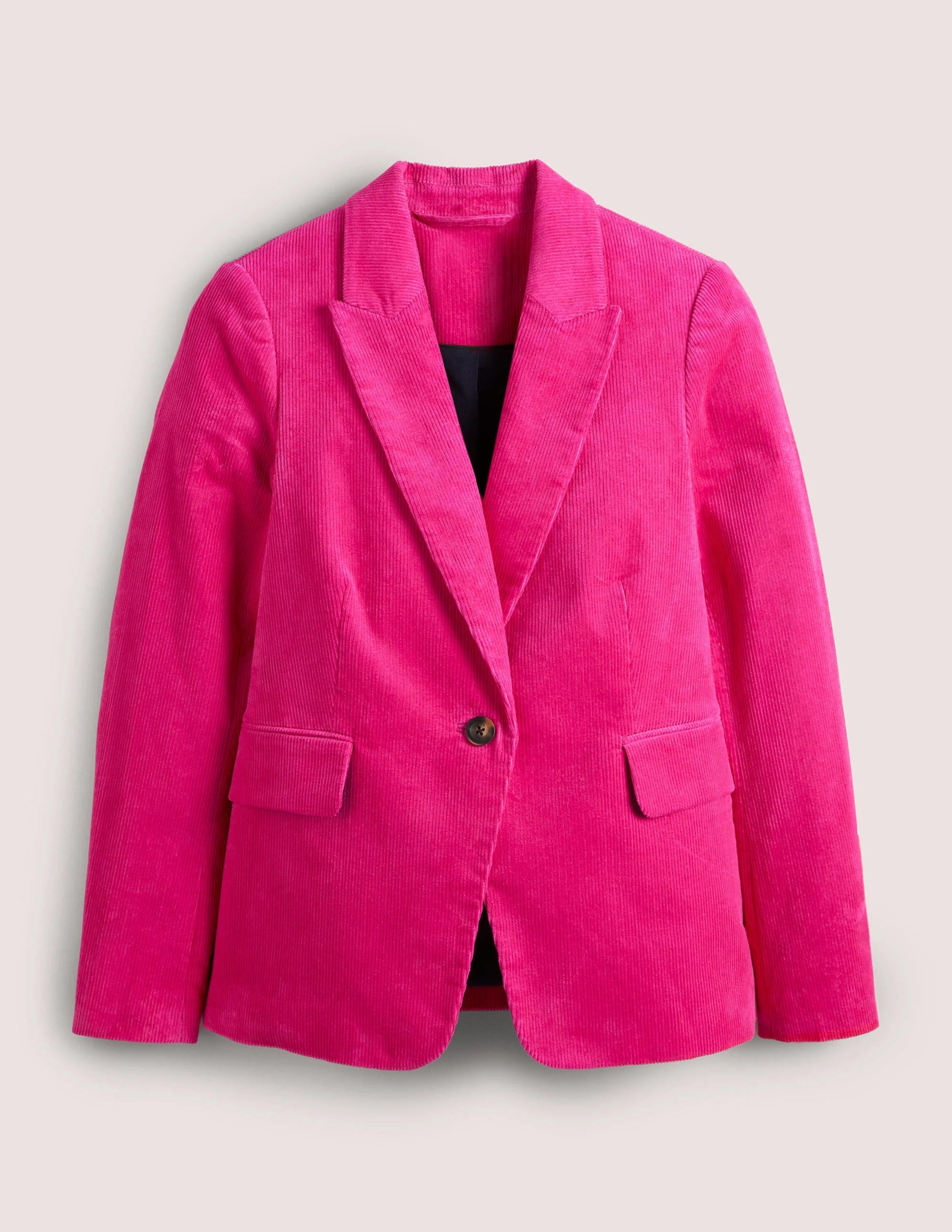 Fitted Corduroy Blazer-Wild Watermelon Pink-7