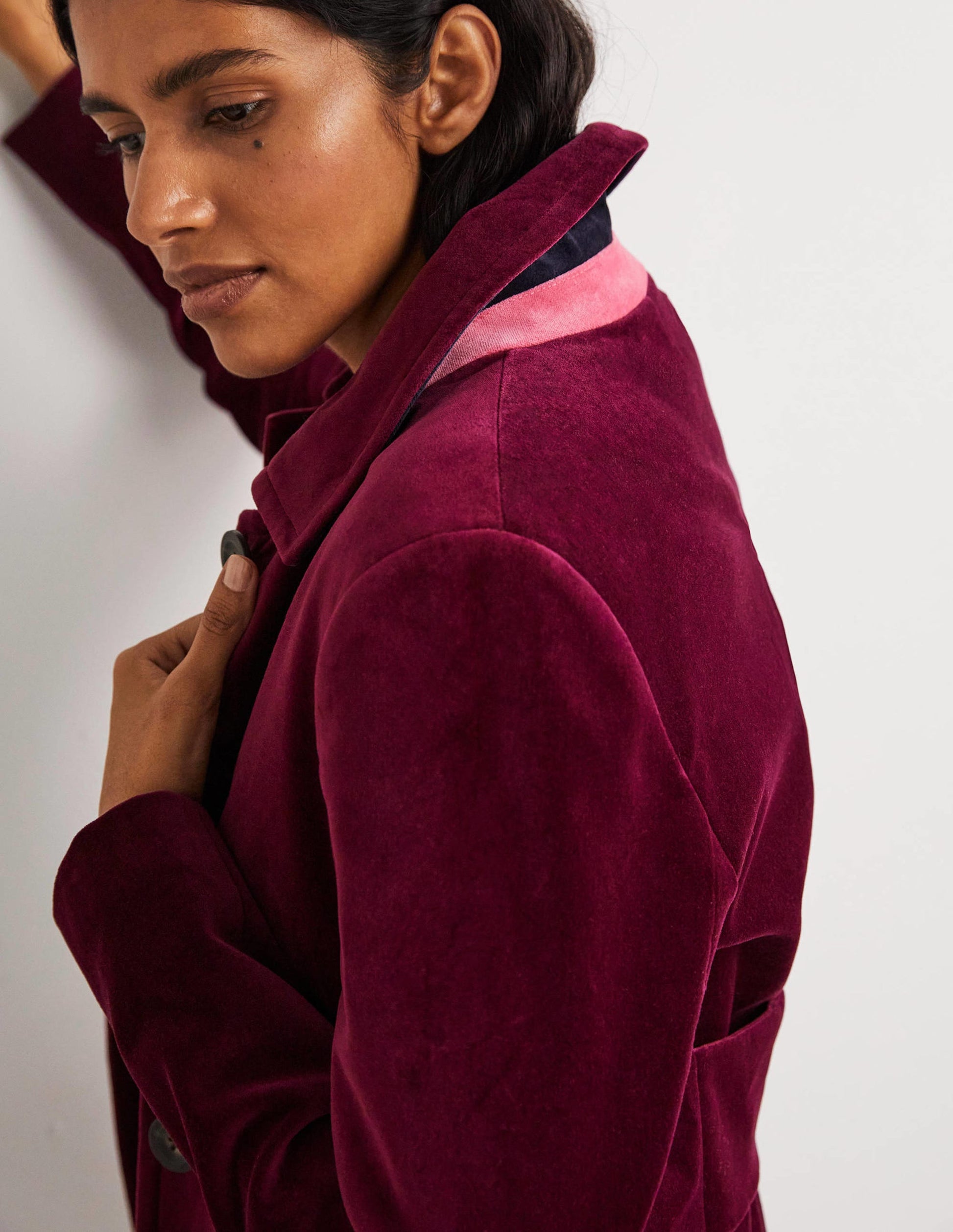 Elizabeth Velvet Coat-Mulled Wine-2